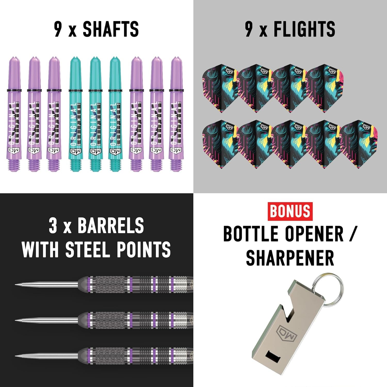 Liberty 90% Tungsten Steel Tip Darts, Precision Balanced, Accurate and Durable - Perfect for Professional and Recreational Players