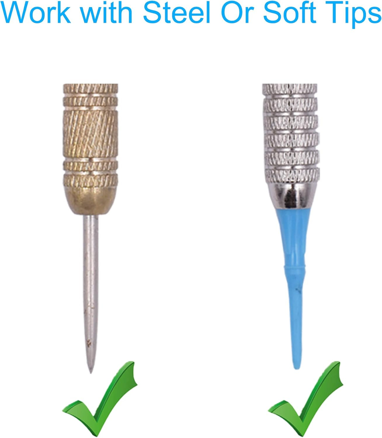 Hand Held Dart Holder/Stand/Caddy - Lightweight -Hold 15 Steel or Soft Tip Darts in Hand