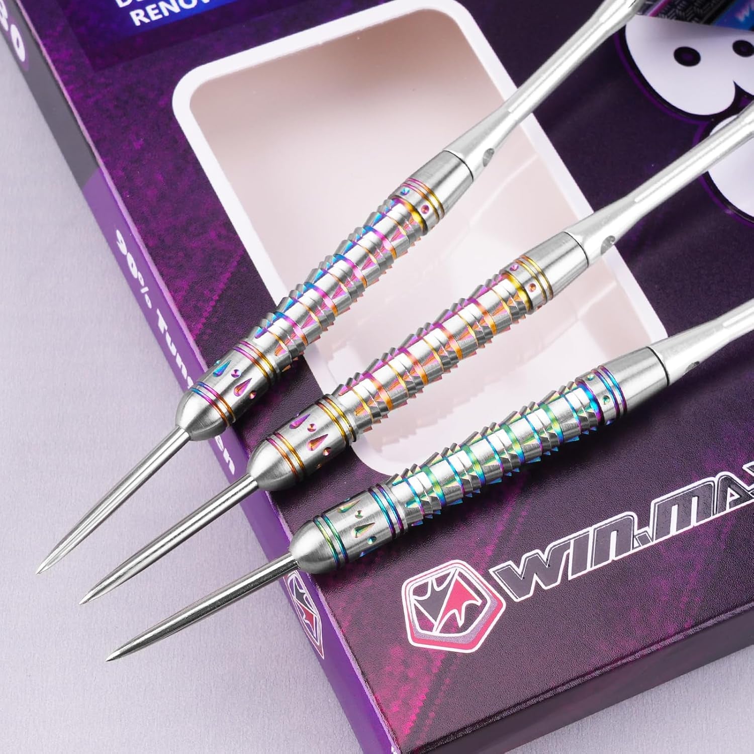Darts Tungsten Darts Steel Tip Darts Set (20g, 22g, 23g, 24g, 26g, 28g) - 3PCS Razor Edge Darts Set Professional Darts with Accessories, Including 3 Extra Flights
