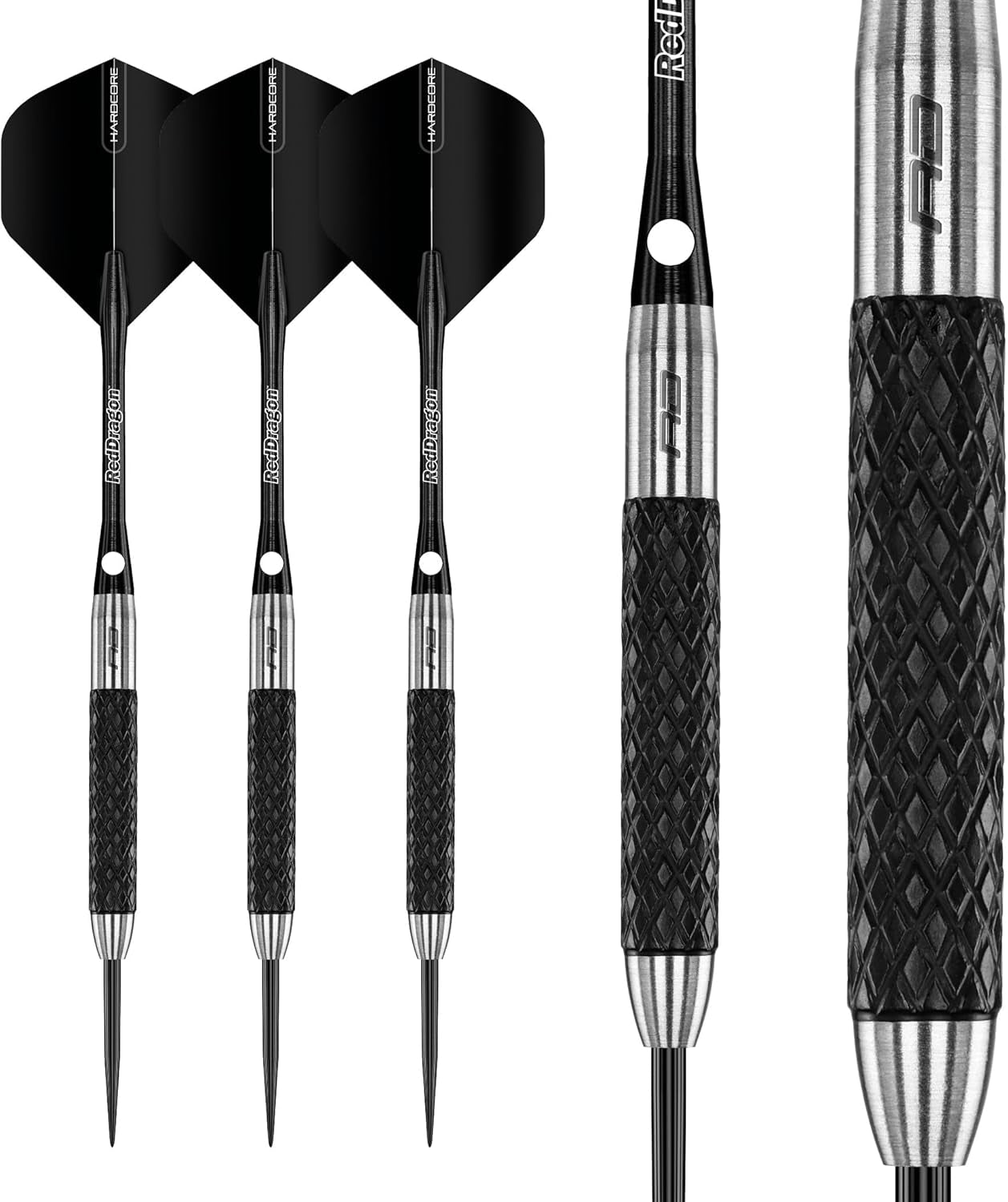 Rat 26g, 28g, 25g, 30g, 32g or 35g Tungsten Darts Set with Flights and Stems
