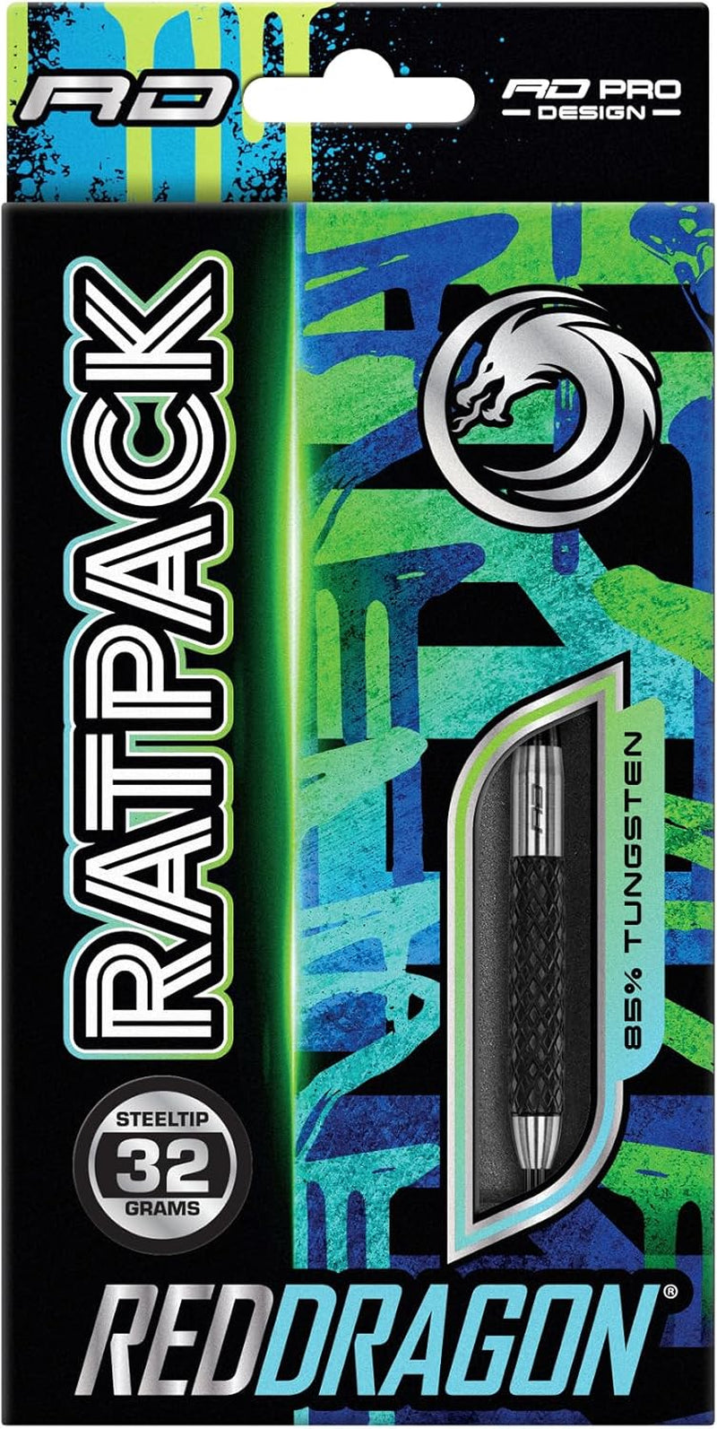 Rat 26g, 28g, 25g, 30g, 32g or 35g Tungsten Darts Set with Flights and Stems