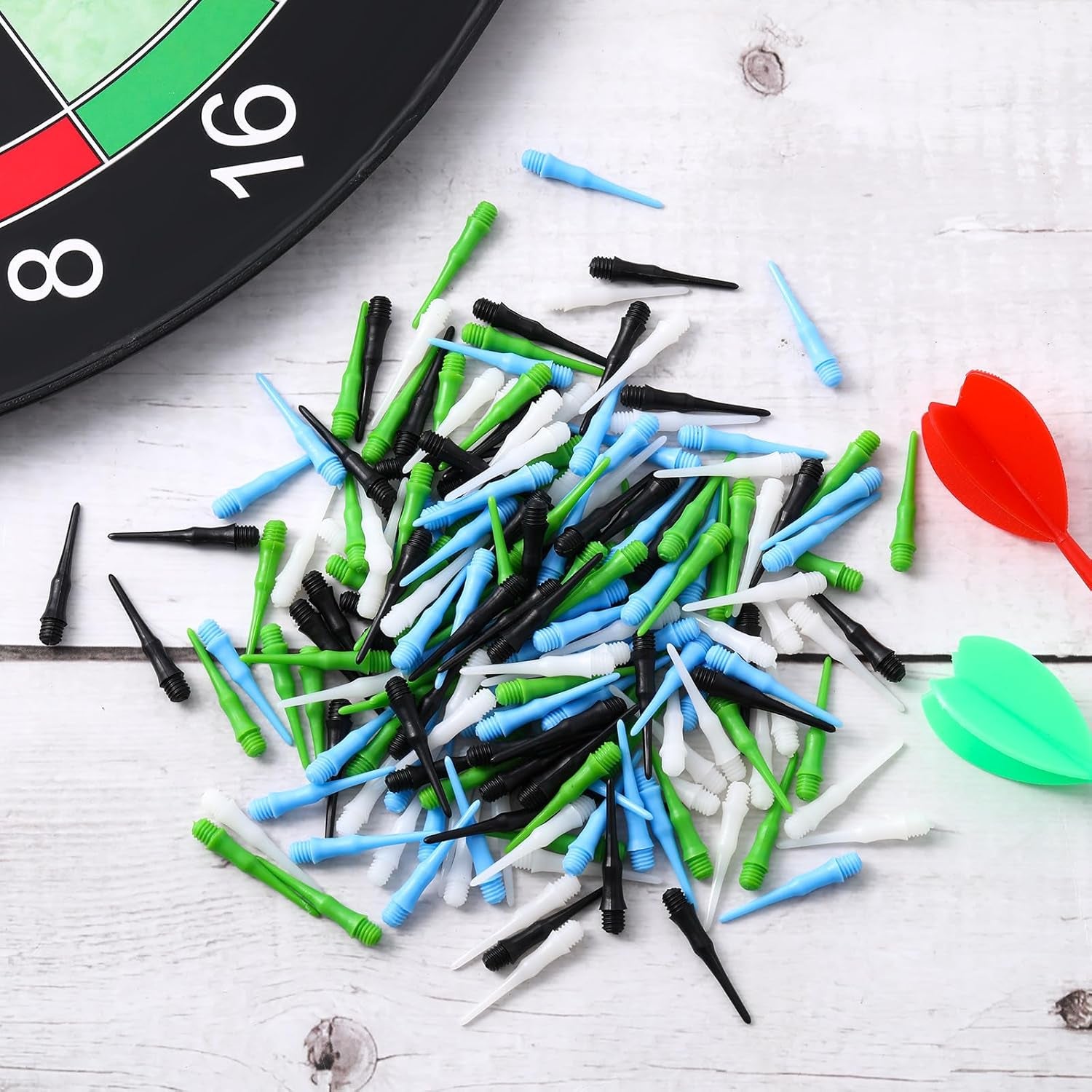 200 Pack 2BA Thread Soft Tip Dart Points Plastic Replacement Dart Tips Soft Tip Dart Tips Dart Accessories for Tip Darts