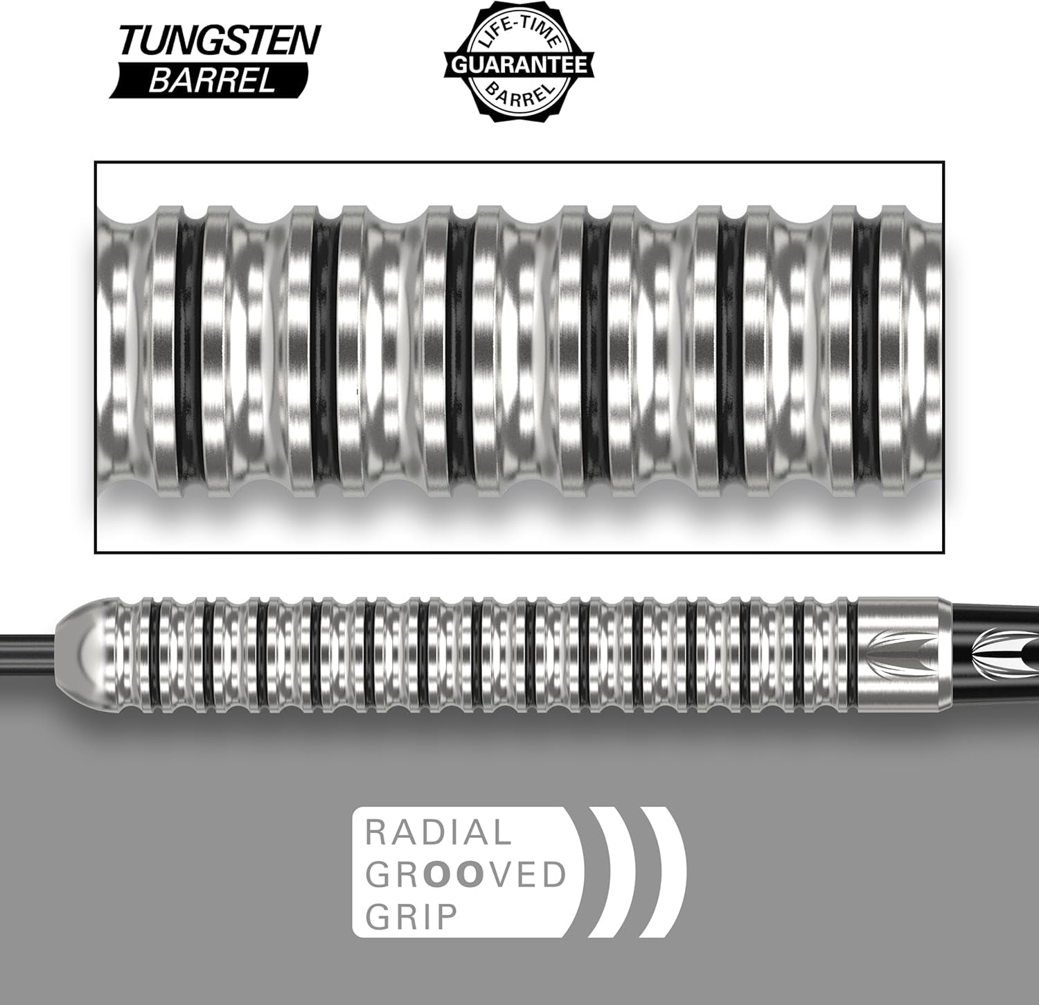 Artemis 21G/22G/23G/24G/25G/26G 80% Tungsten Steel Tip Darts Set | 6 Pro Grip Shafts | 9 Pro Ultra Flights | Dart Wallet Bundle