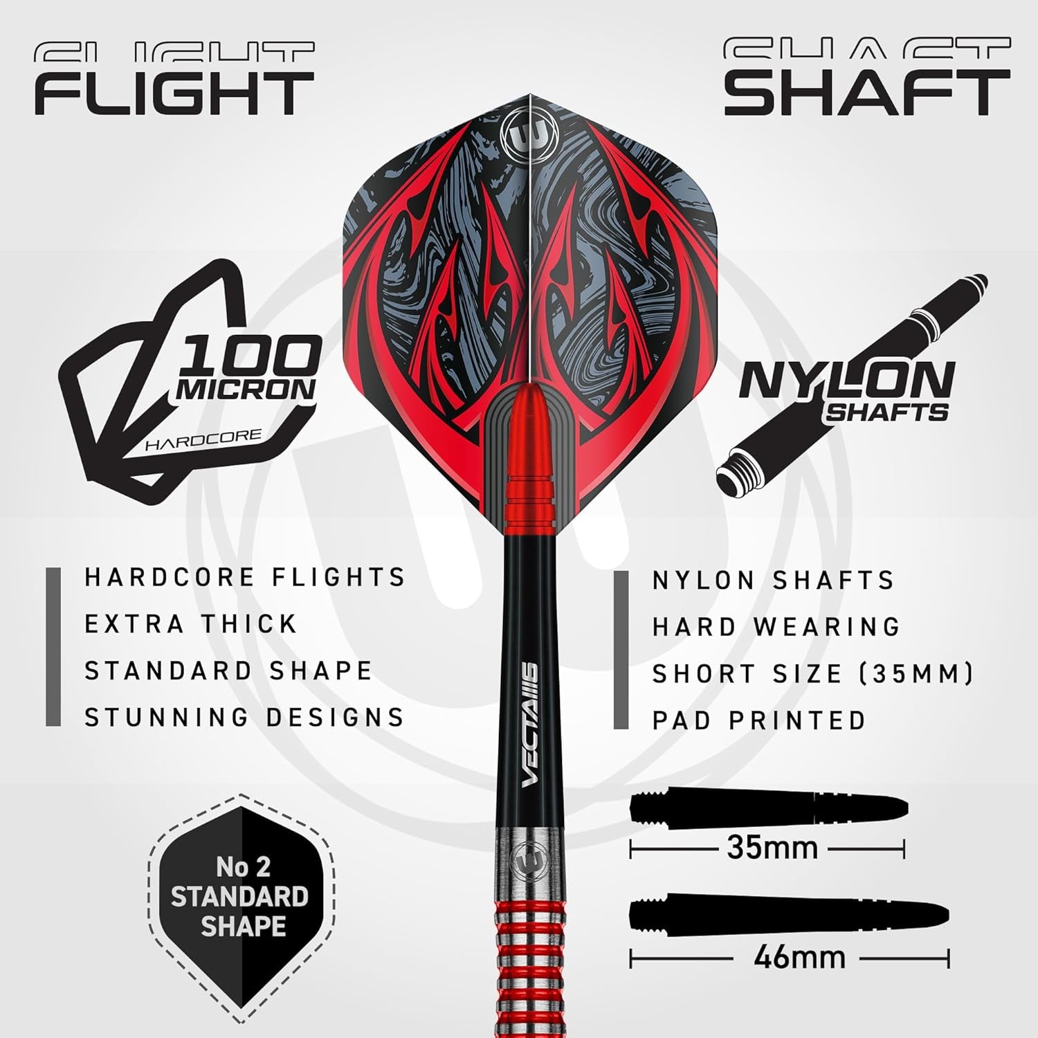 Darts Navigator Series 90% Tungsten Steeltip Darts Set with Dart Flights and Dart Shafts (Stems)