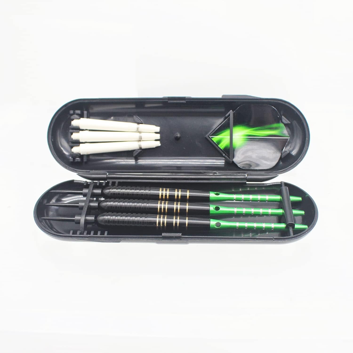 Steel Tip Darts 3 Pack 23 Grams Professional Darts Metal Tip Set with Brass Barrels Aluminum Shafts Extra 3 PVC Dart Shafts 8 Flight Protectors 12 Rubber O-Rings Dart Storage Case