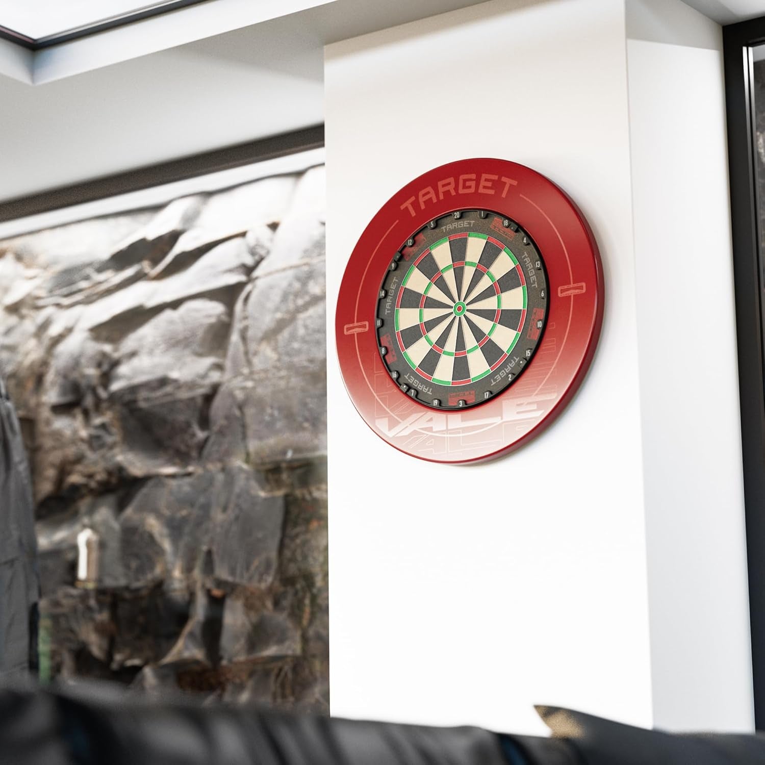 TOR Dartboard, Steel Tip Dart Board | Competition Standard Steel Tip Dartboards with Fixing Kit, Modern Rotational Number Ring, Premium Madagascan Sisal, Stainless Steel Thin Wire System
