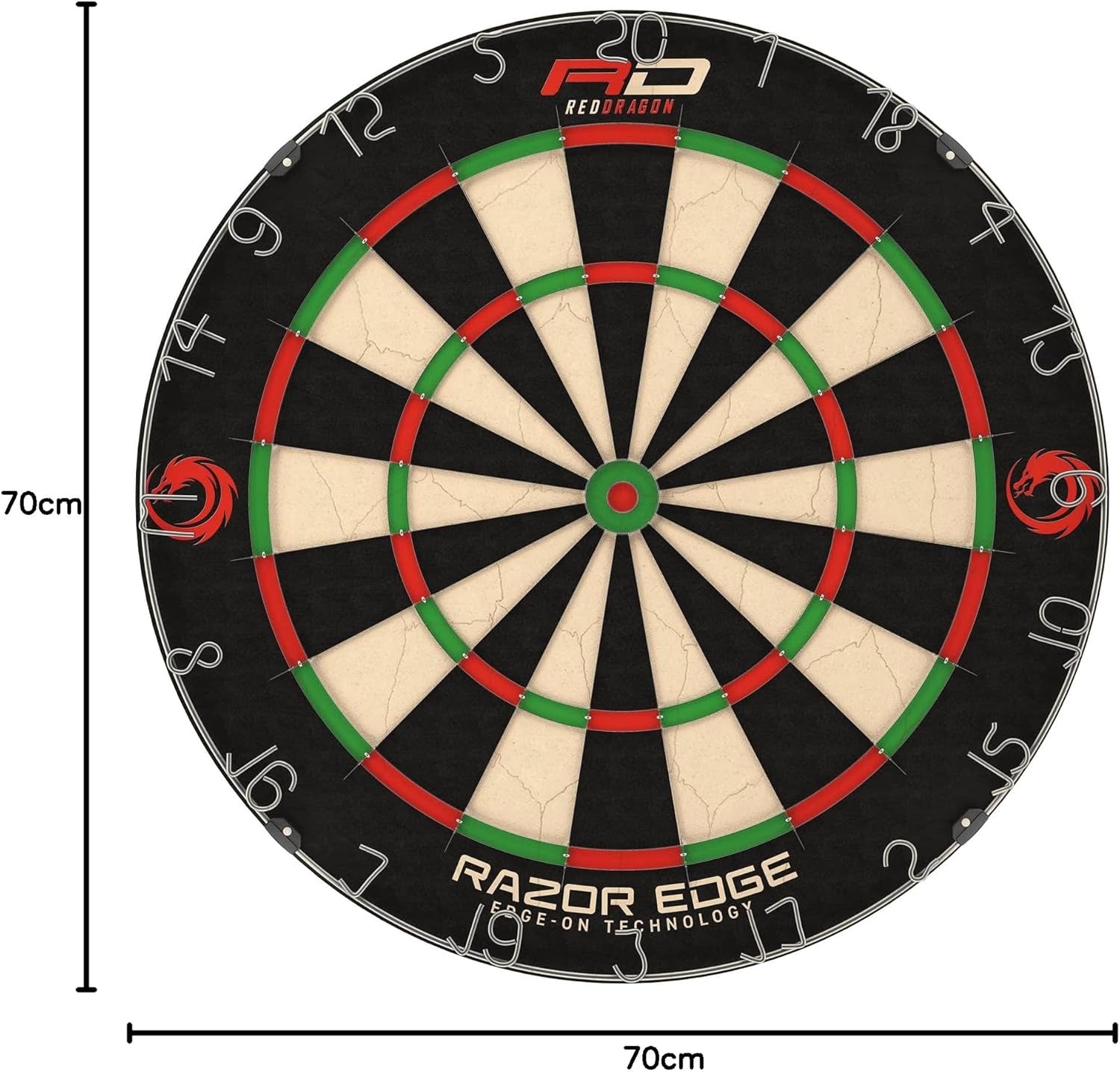 Professional Dartboard Sets - Tournament Standard quality and Durable Surround with 2x Sets Steel Tip Darts