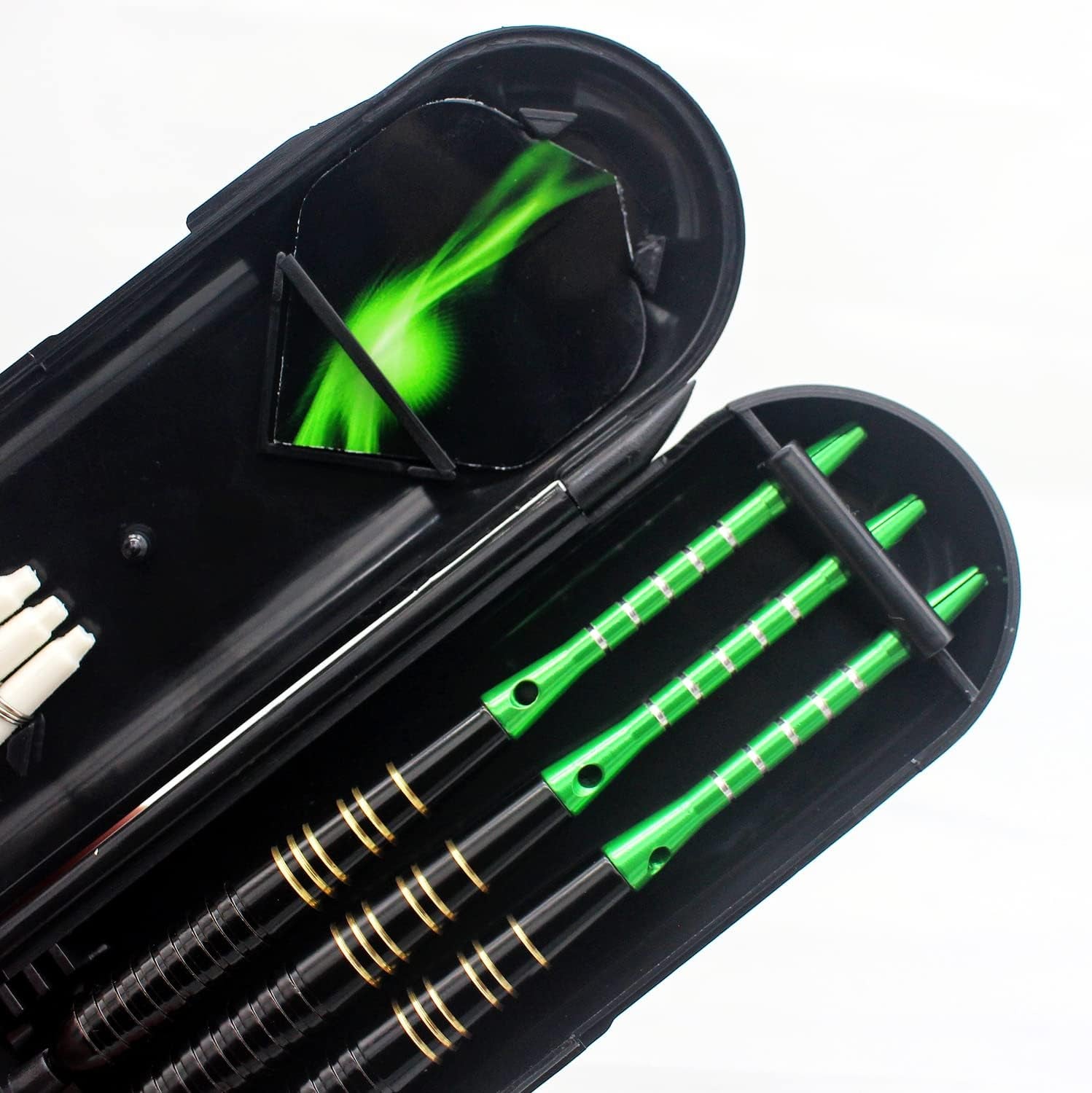 Steel Tip Darts 3 Pack 23 Grams Professional Darts Metal Tip Set with Brass Barrels Aluminum Shafts Extra 3 PVC Dart Shafts 8 Flight Protectors 12 Rubber O-Rings Dart Storage Case