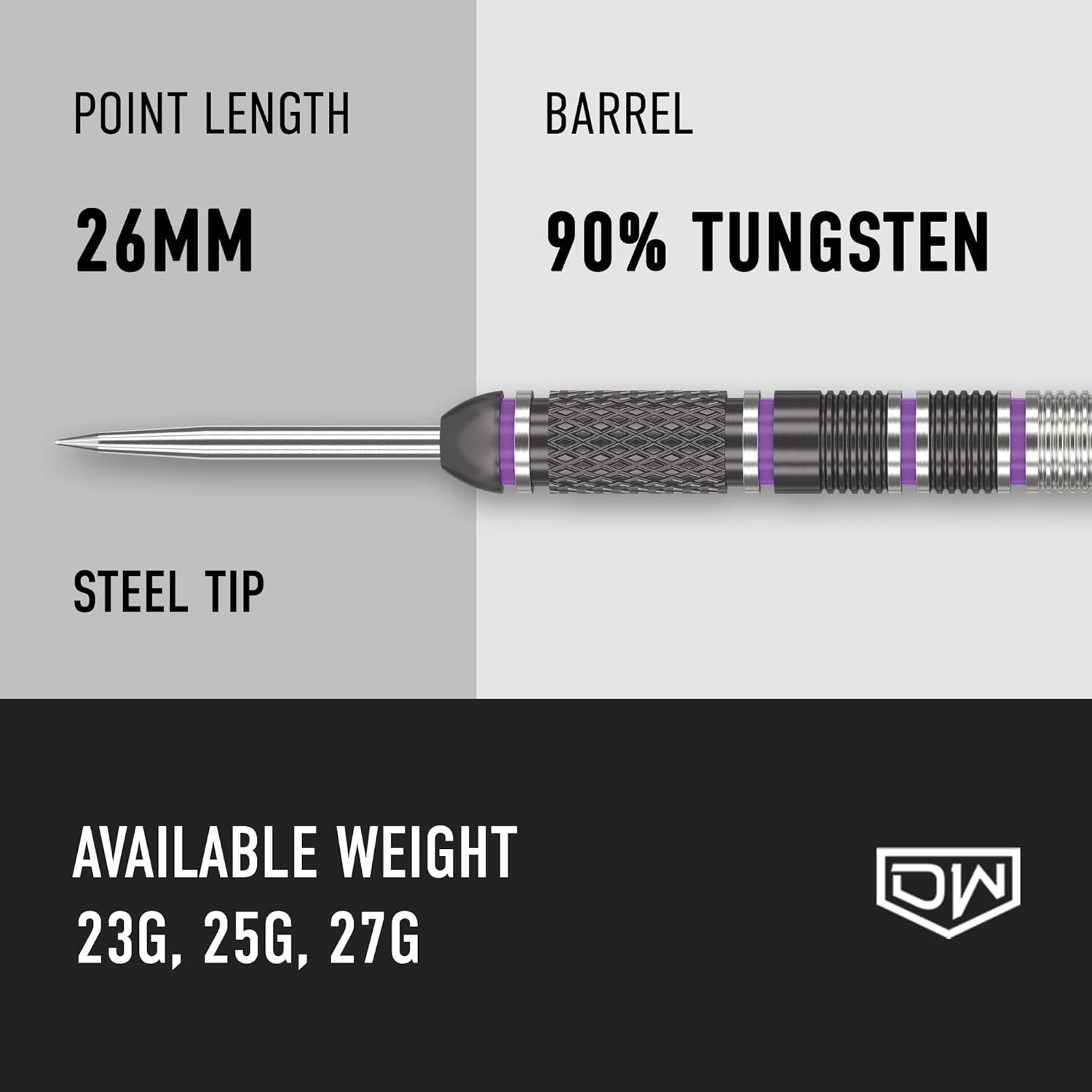 Liberty 90% Tungsten Steel Tip Darts, Precision Balanced, Accurate and Durable - Perfect for Professional and Recreational Players