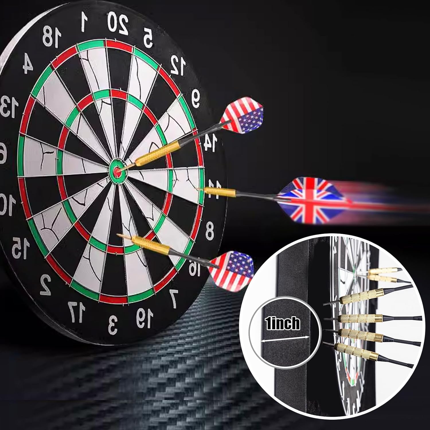 Dart Board Wall Protectors,Extended Length Dartboard Wall Protector,Dartboard Surround,Black Dart Board Cork Wall Protector,Suitable for 18in Dart Board