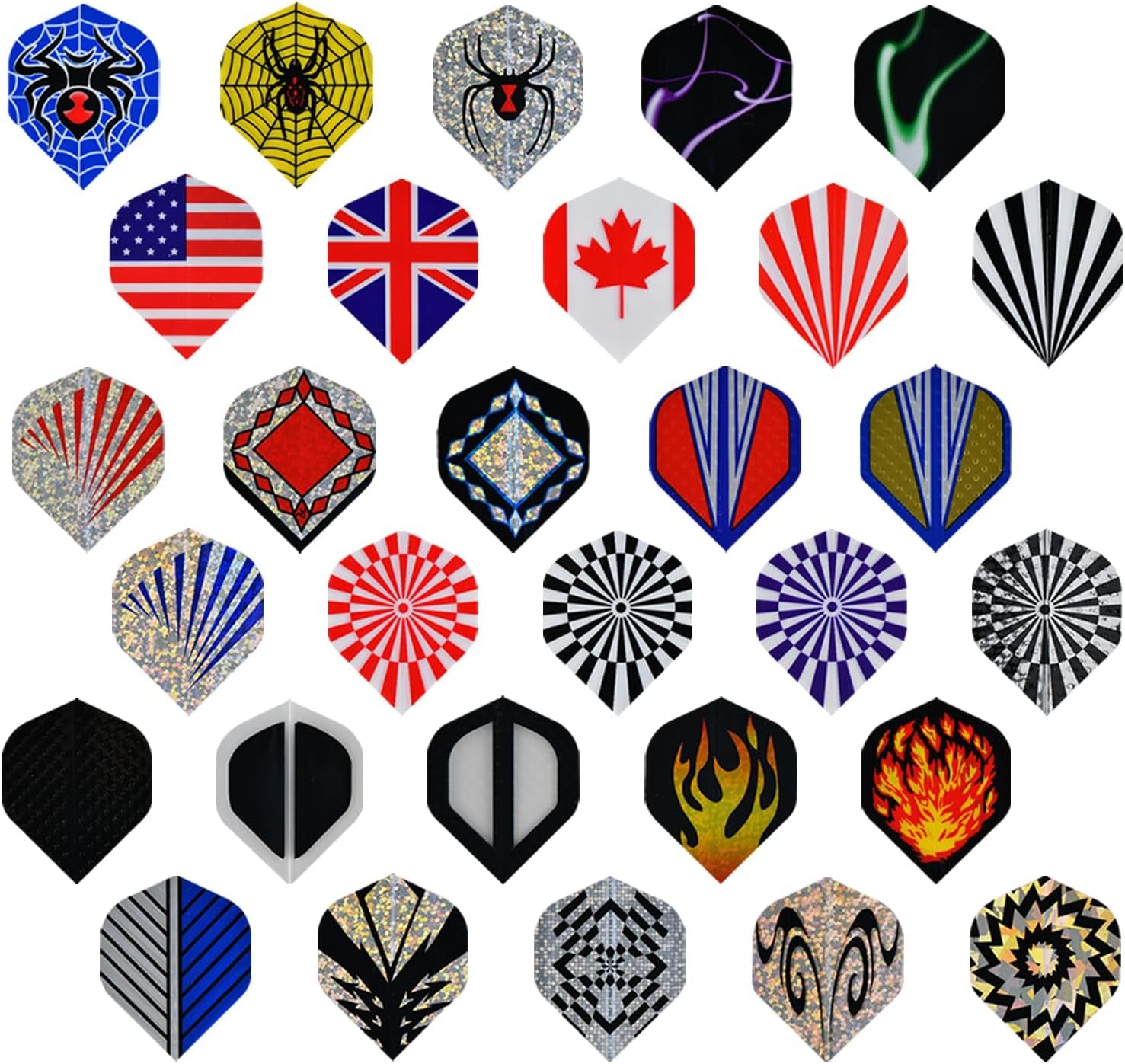 Standard Dart Flights Durable Replacement Dart Accessories Perfect Flights Equipment Supplies for Dart Games 60pcs 90pcs Select