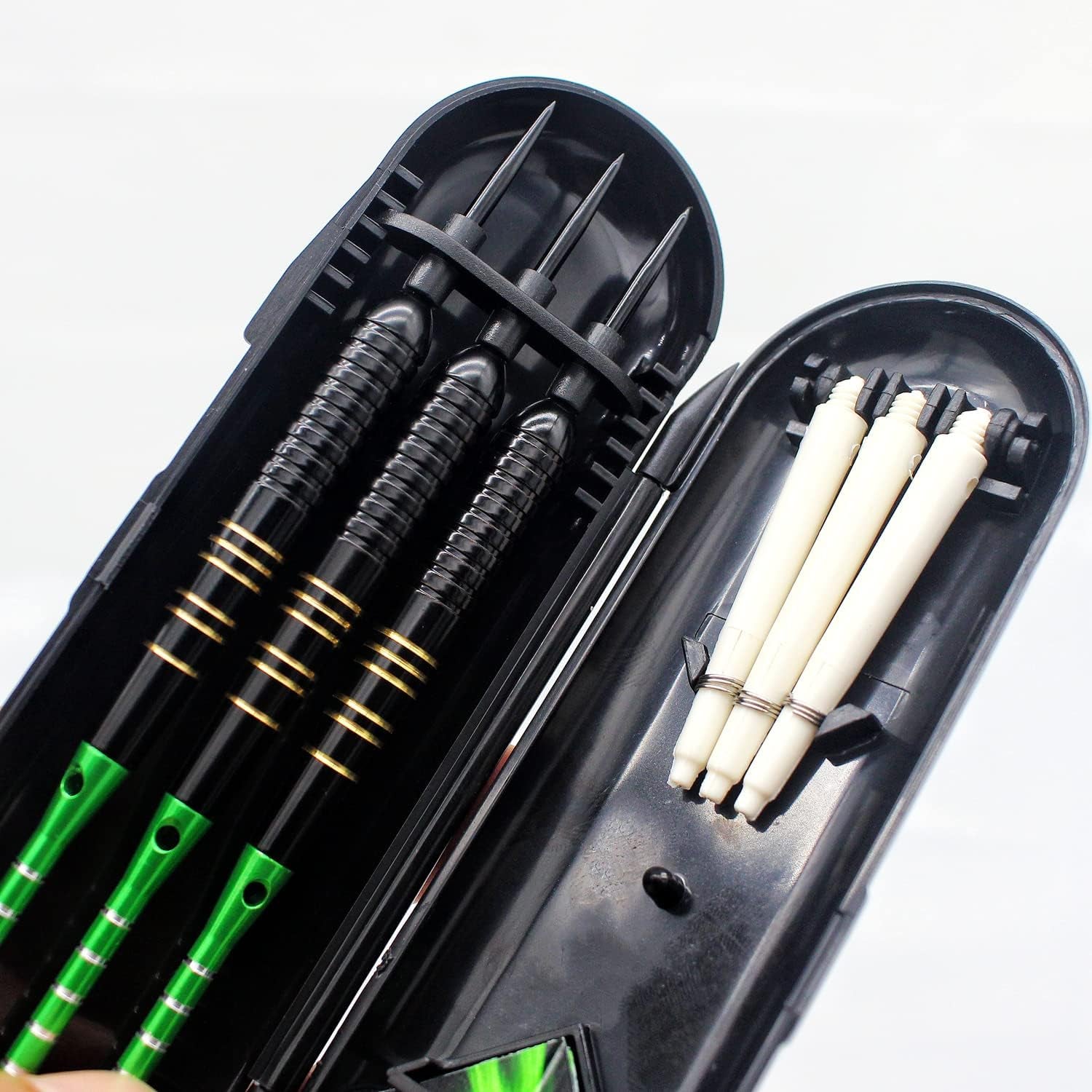 Steel Tip Darts 3 Pack 23 Grams Professional Darts Metal Tip Set with Brass Barrels Aluminum Shafts Extra 3 PVC Dart Shafts 8 Flight Protectors 12 Rubber O-Rings Dart Storage Case