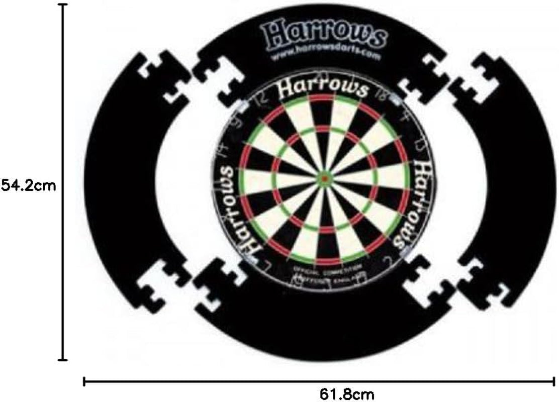 Dart Board Surround Ring I 4pcs I Easy Assembly Dart Surround I Wall Protector Extra 720mm Protection I Double Side for Long Life I Darts Accessories