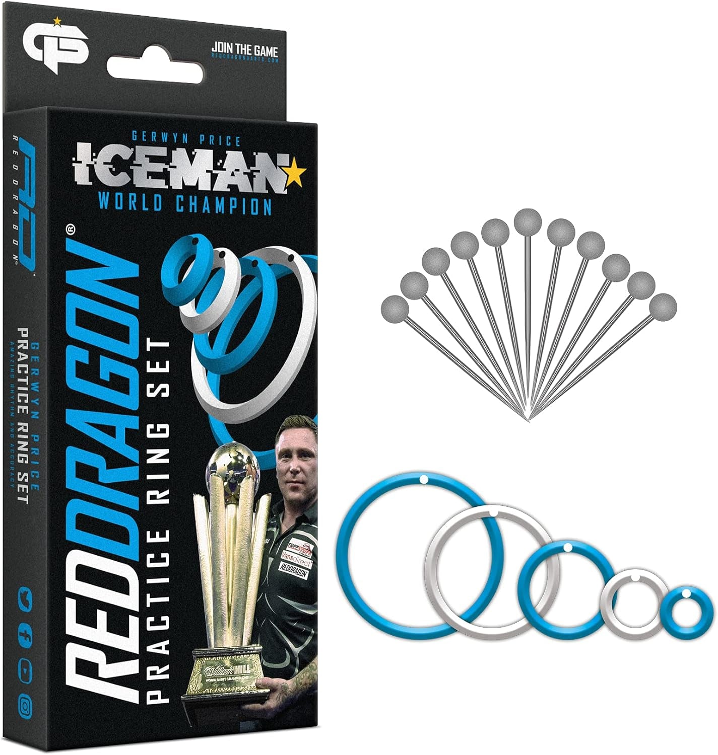 Darts - Professional Darts Accessories – Choose from Full Dart Accessory Kit (Flights, Shafts, Finger Grip Wax & More) or Precision Dart Practice Rings – Multiple Options Available