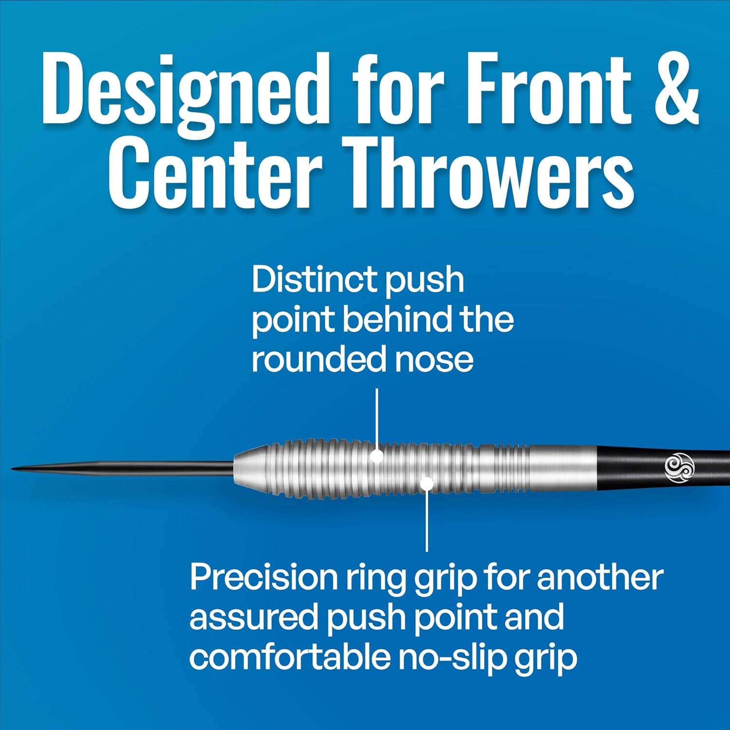 Darts Steel Tip, Birds of Prey Kestrel (23g/24g/25g/27g), 90% Tungsten Barrel, Handcrafted Professional Dart Set & Flights Made in New Zealand, Metal Tip for Bristle Dartboard