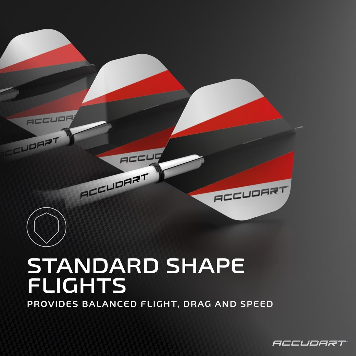Steel Tip Dart Set 1.0 - Nickel Plated Steel Barrel - Knurled Patterned Grip - Polycarbonate Shafts - Standard Shape Flights