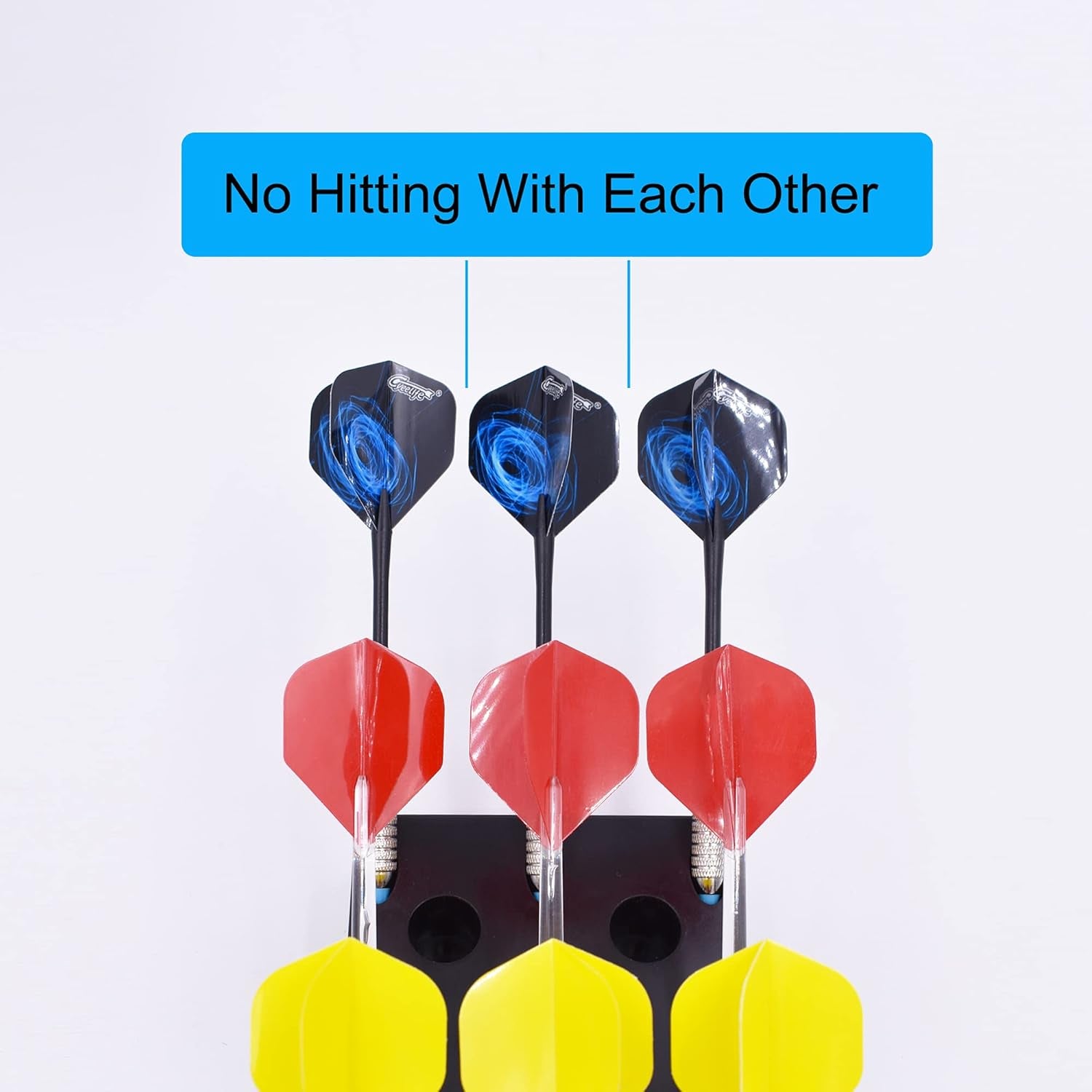 Hand Held Dart Holder/Stand/Caddy - Lightweight -Hold 15 Steel or Soft Tip Darts in Hand