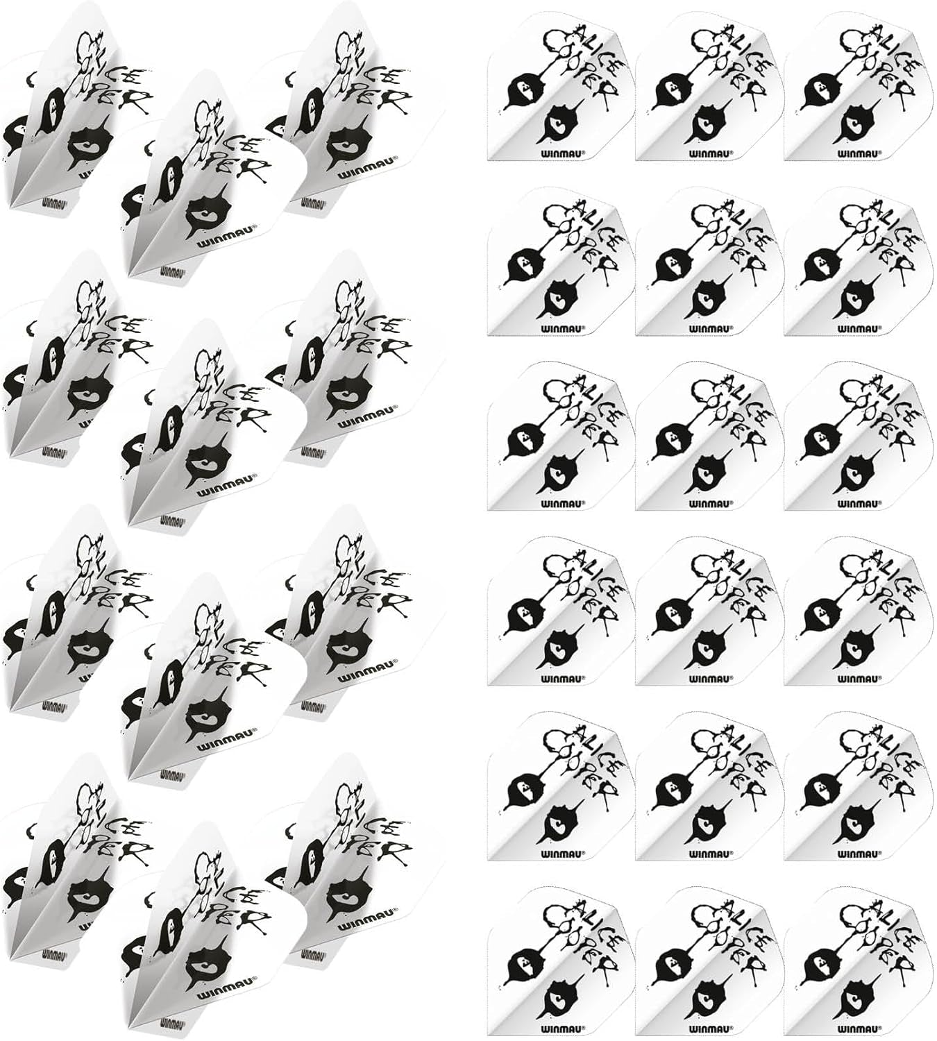 Rock Legends Dart Flights - 10 Sets Per Pack (Total 30 Dart Flights) Available in Varying Designs