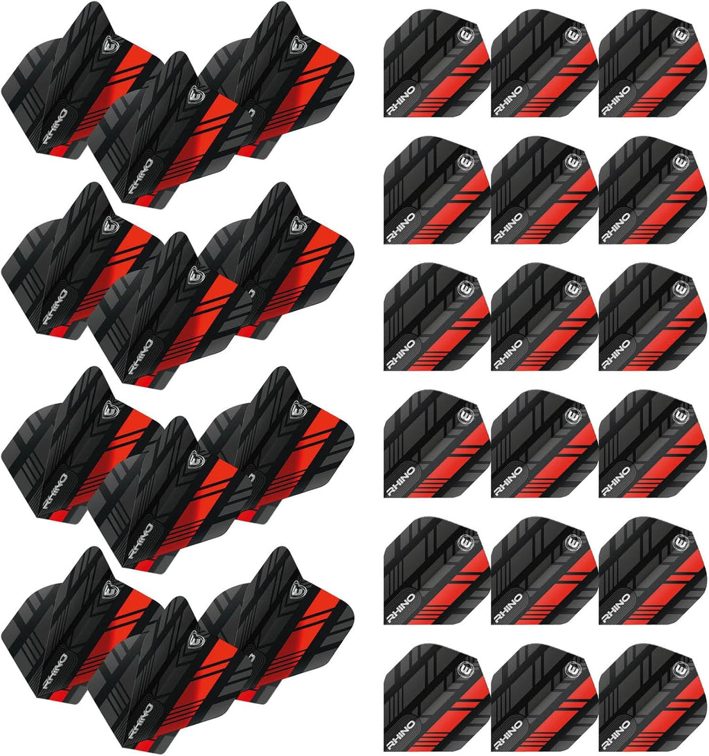 Rhino Stripe Design Dart Flights - 10 sets per pack (30 flights per pack)