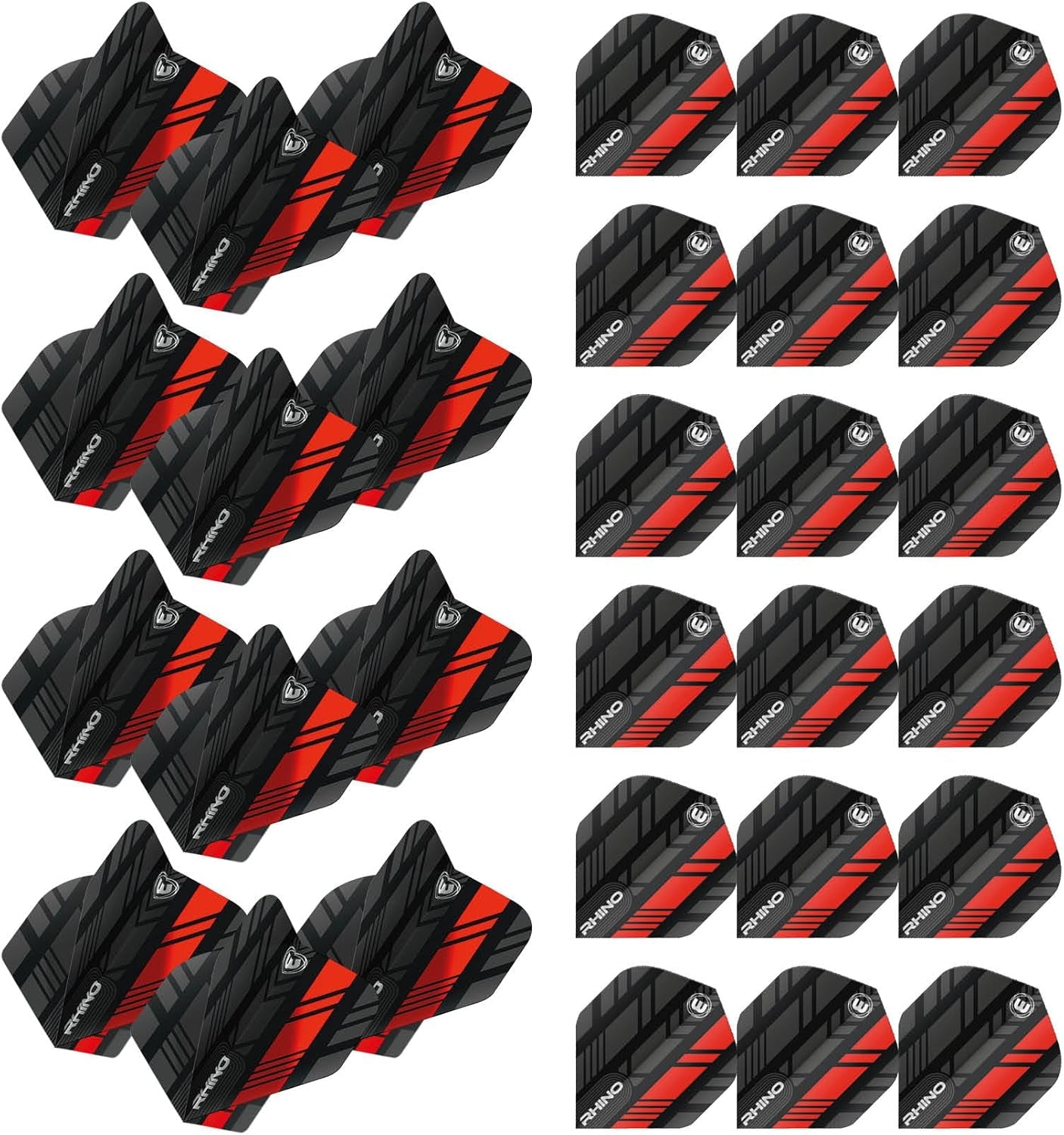 Rhino Stripe Design Dart Flights - 10 sets per pack (30 flights per pack)