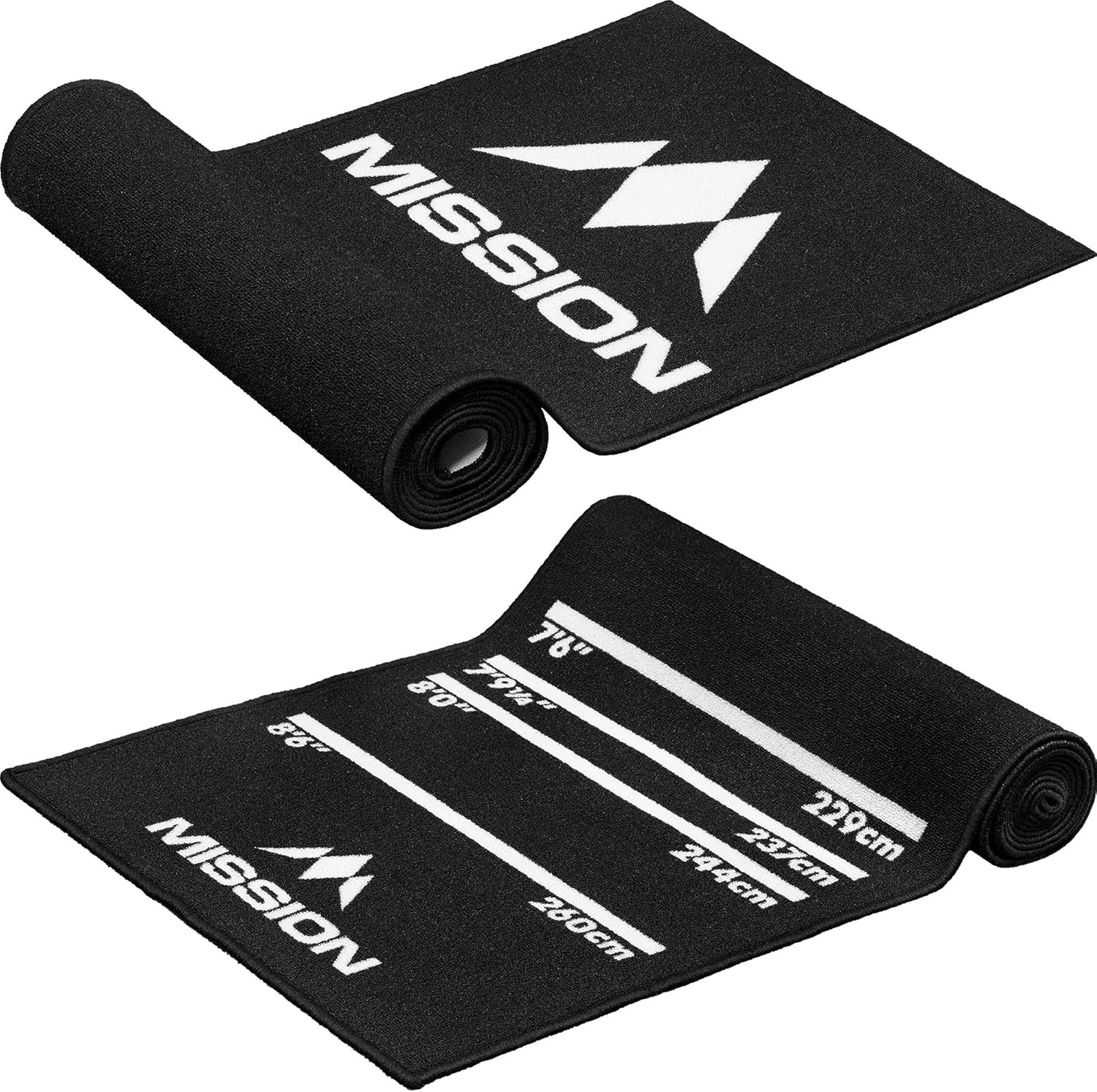 MAT18 | Non Slip Carpet Dart Mat, Black, 290cm x 60cm