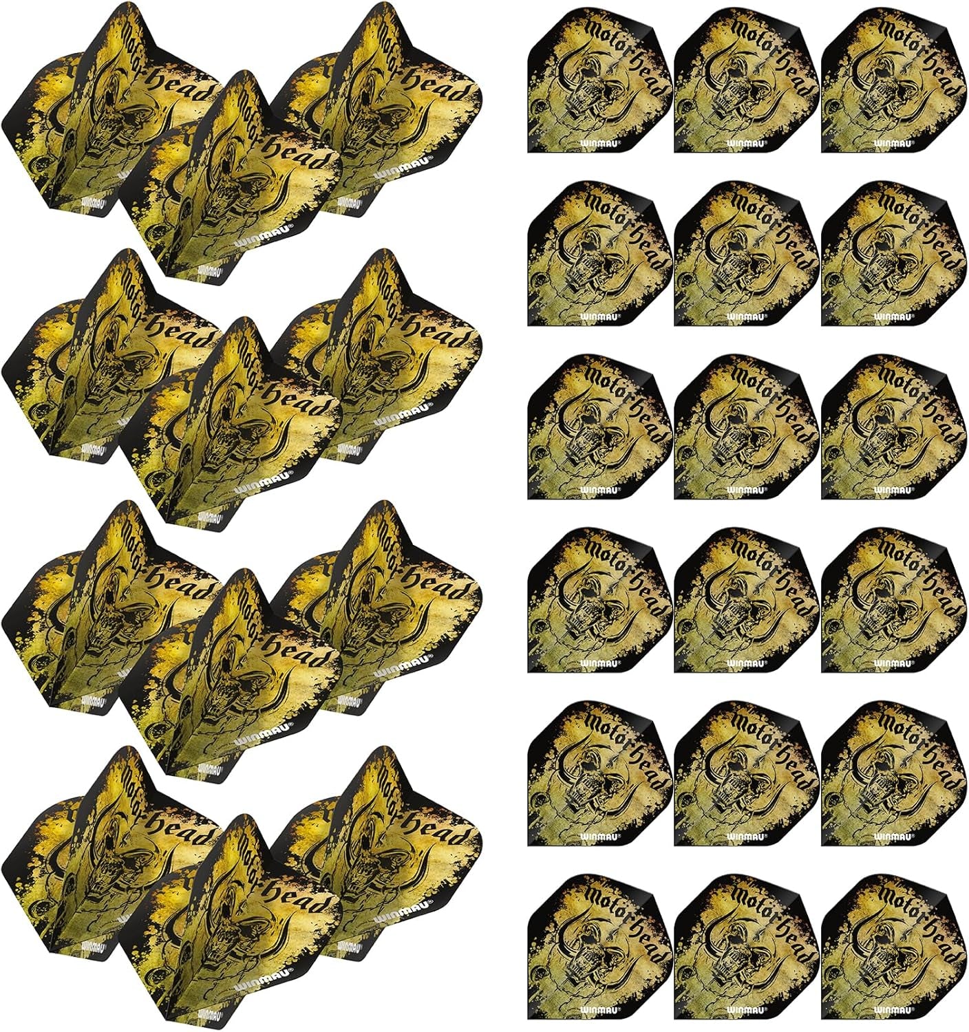Rock Legends Dart Flights - 10 Sets Per Pack (Total 30 Dart Flights) Available in Varying Designs