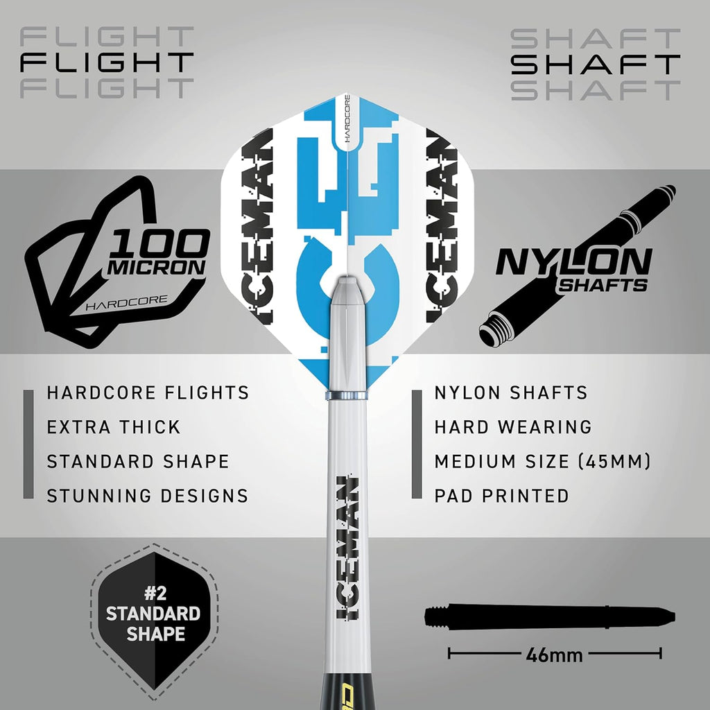 Ultimate 50 Piece Darts Set, Peter Wright Snakebite and Gerwyn Price