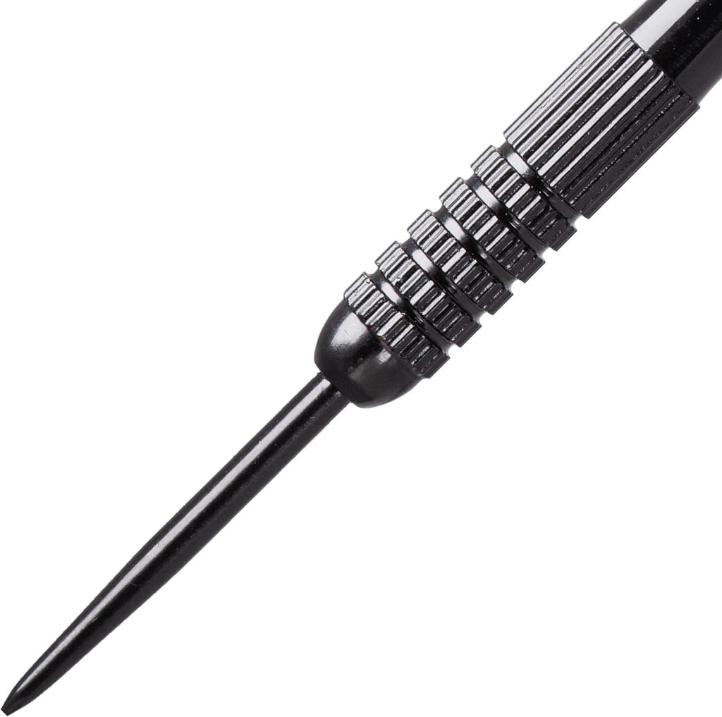 Mini Dart Set | Miniature Lightweight Steel Tip Darts Set Including Flights, Black (BX238)
