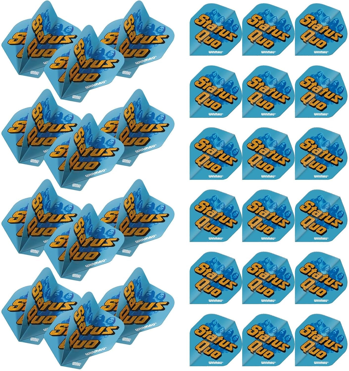 Rock Legends Dart Flights - 10 Sets Per Pack (Total 30 Dart Flights) Available in Varying Designs