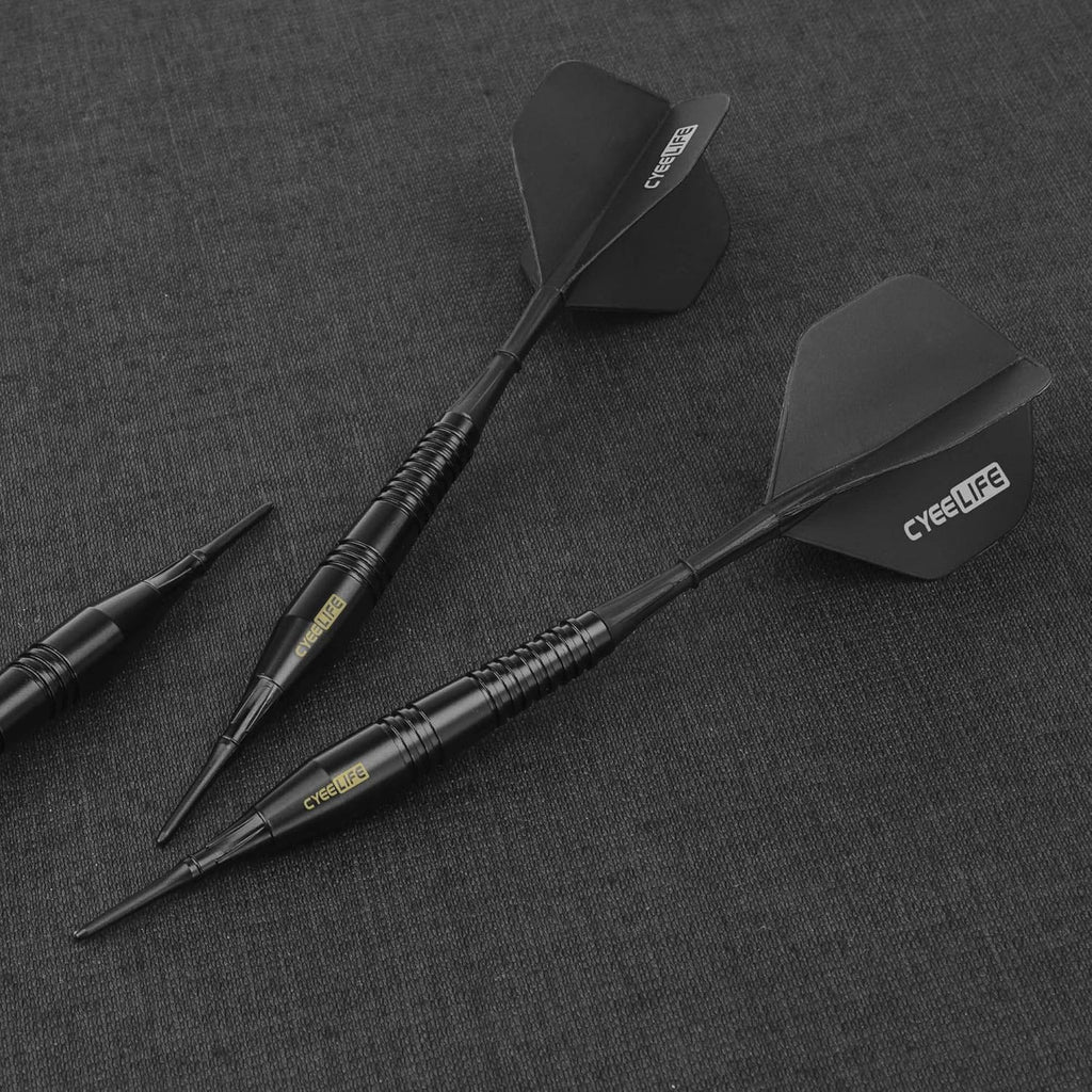 18g Soft Tip Darts with Carrying case and Extra Points,Professional Plastic Darts Set
