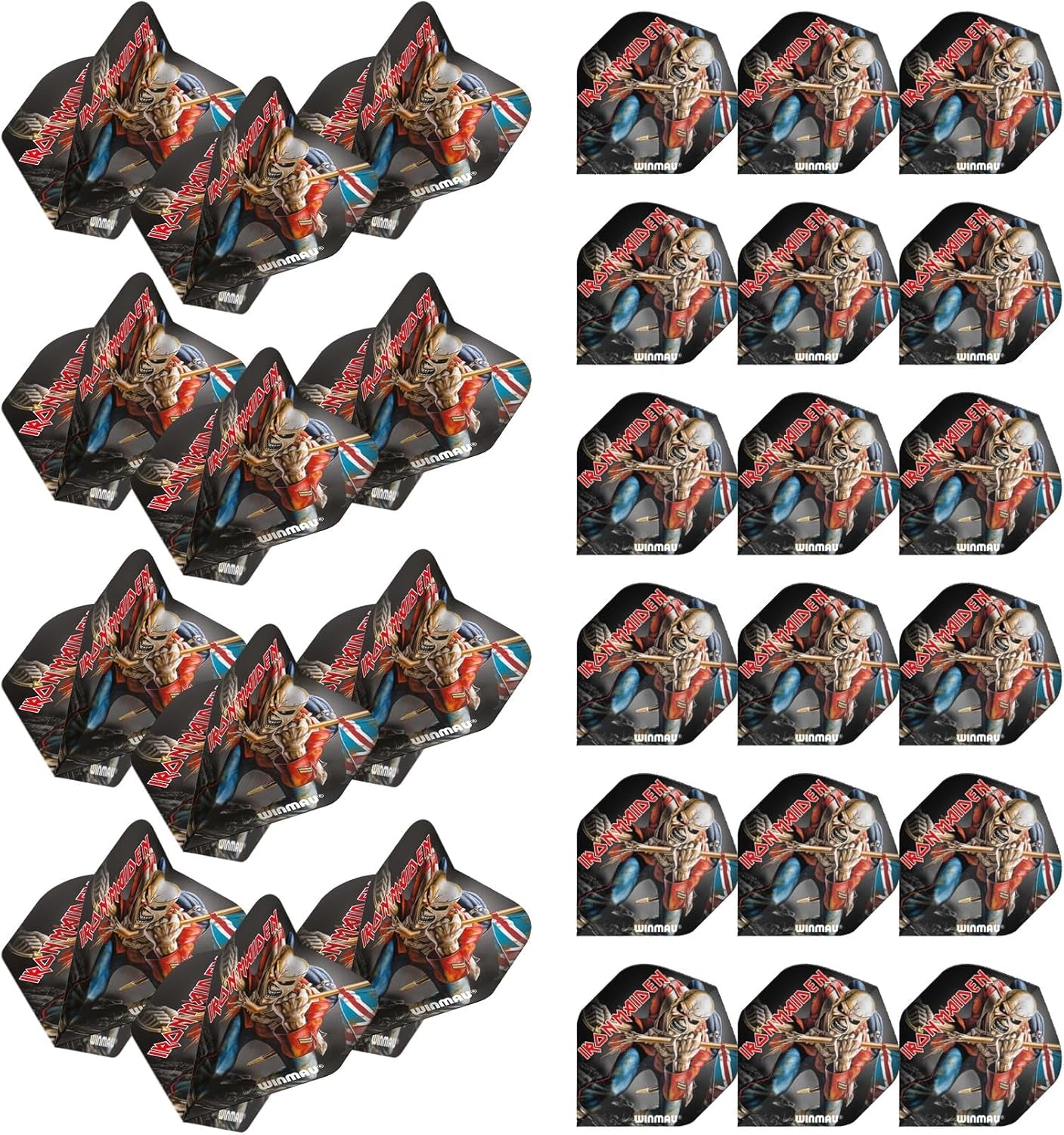Rock Legends Dart Flights - 10 Sets Per Pack (Total 30 Dart Flights) Available in Varying Designs