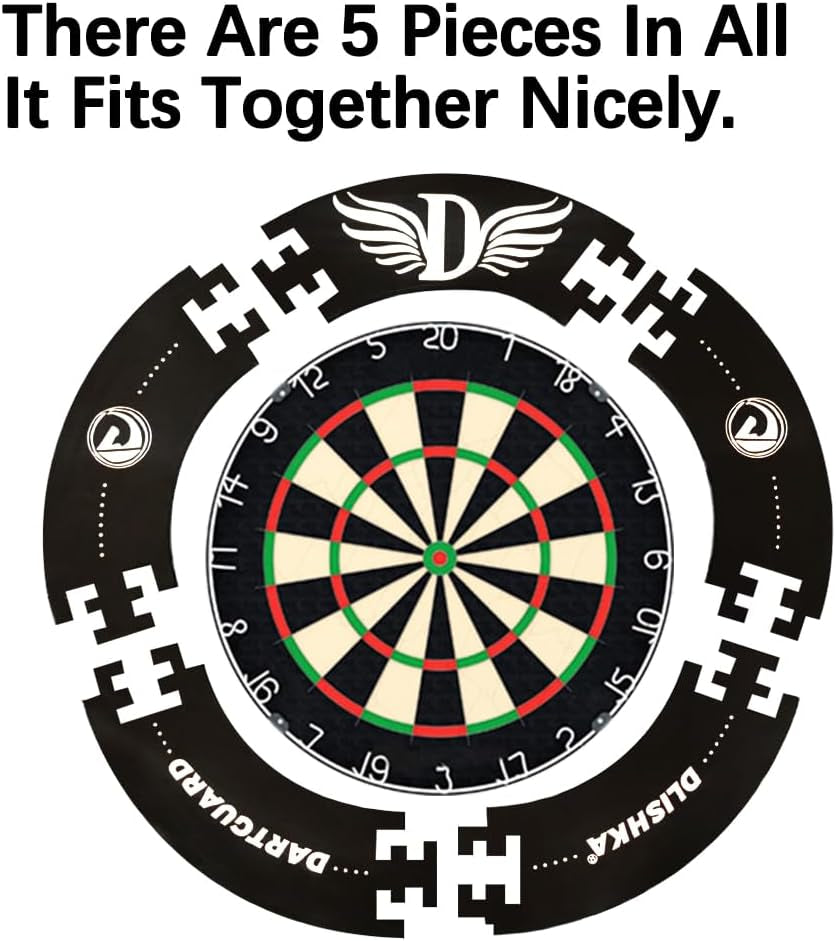 Dart Board Surround Ring, Protective EVA Wall Cover for Missed Throws,Easy Assembly for Home & Outdoor Use,Perfect Darts Accessory, Prevent Wall Damage with The Wall Protector Plate.