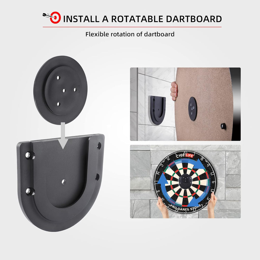 Dartboard Bracket Hanging Dartboards Professional,Dart Board Accessories,Black