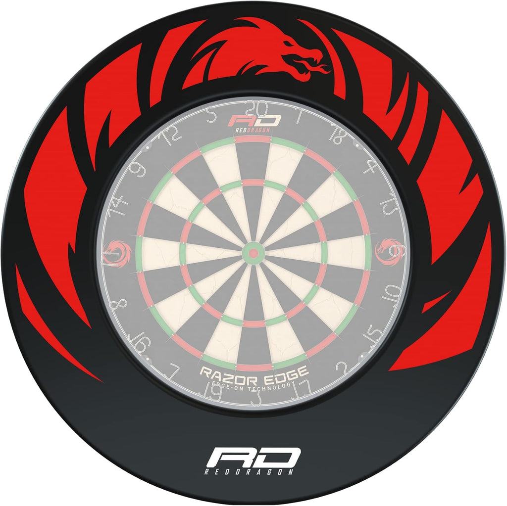 Professional Dartboard Sets - Tournament Standard quality and Durable Surround with 2x Sets Steel Tip Darts