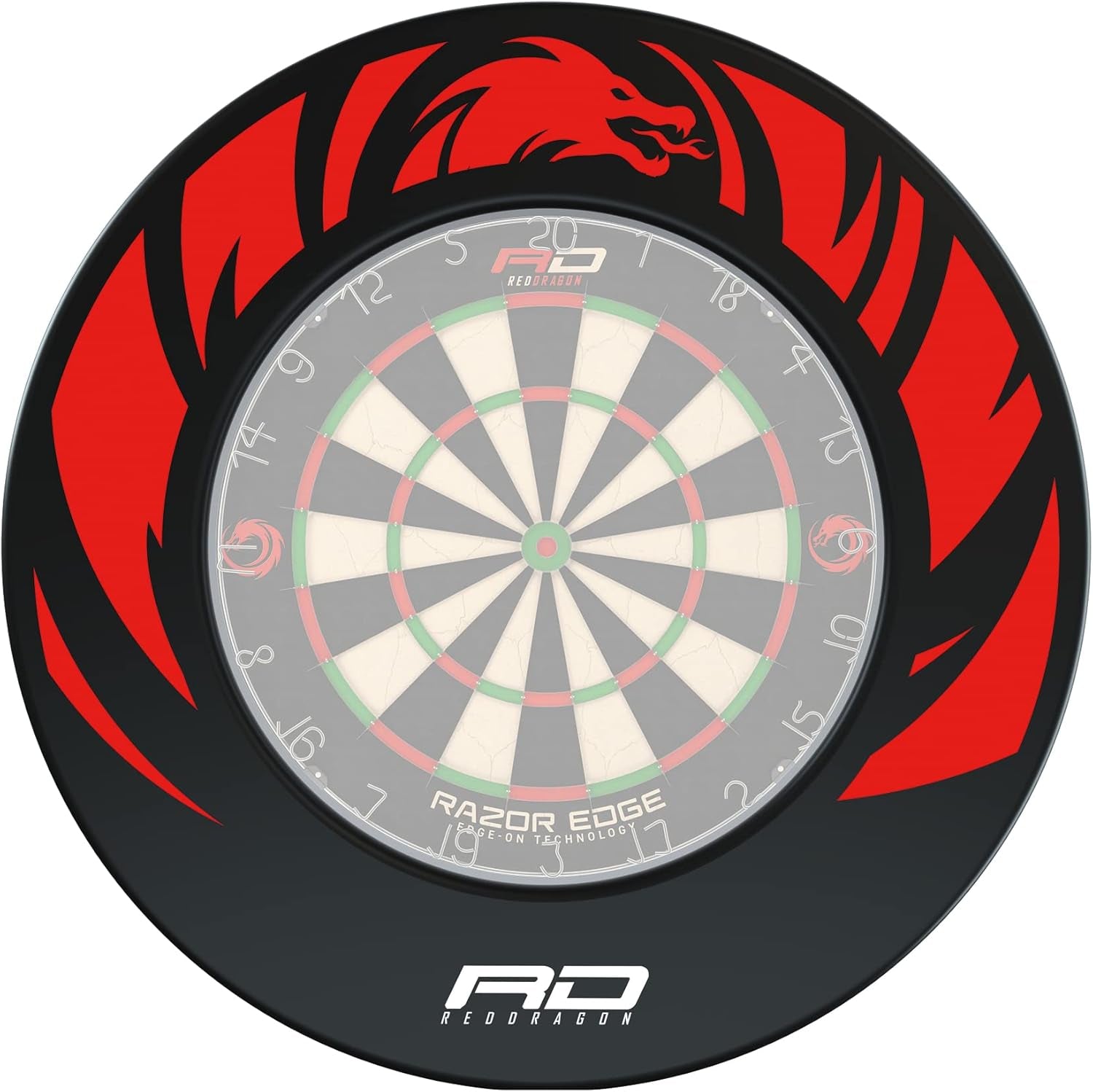 Professional Dartboard Sets - Tournament Standard quality and Durable Surround with 2x Sets Steel Tip Darts