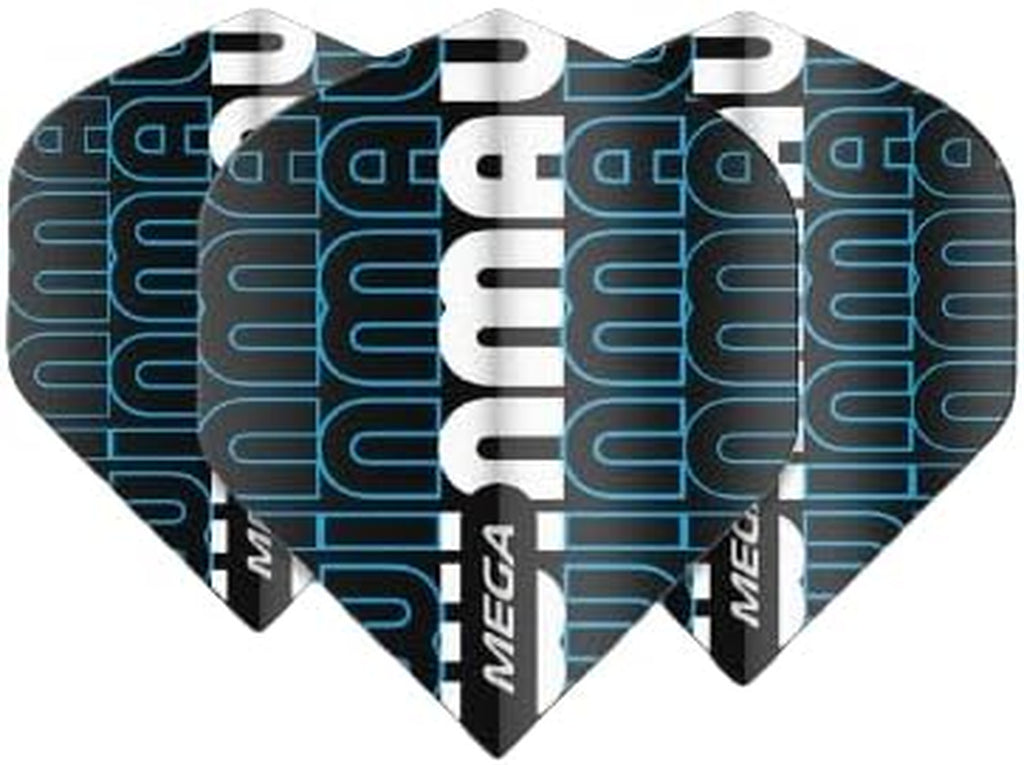 Mega Logo Design Standard Extra Thick Dart Flights - 10 sets per pack (30 dart flights in total)