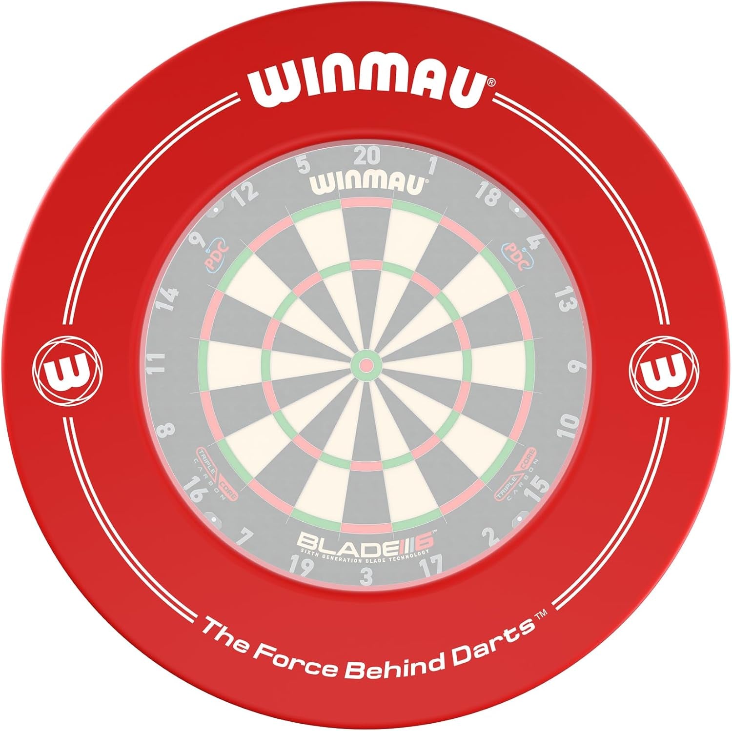 Signature Design Dart Board Surround Ring - Available in Black, White, Red and Blue - Durable Backboard Wall Protector for Dartboards - Professional Darts Accessories