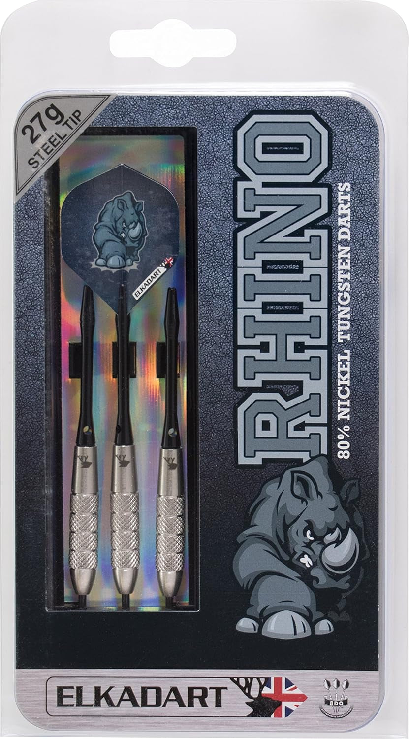 Rhino 80% Tungsten Steel Tip Darts with Storage/Travel Case