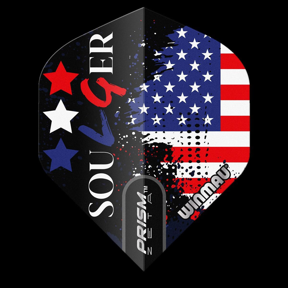 Prism Specialist Player Dart Flights – 1 Set pro Packung (3 Flights insgesamt)