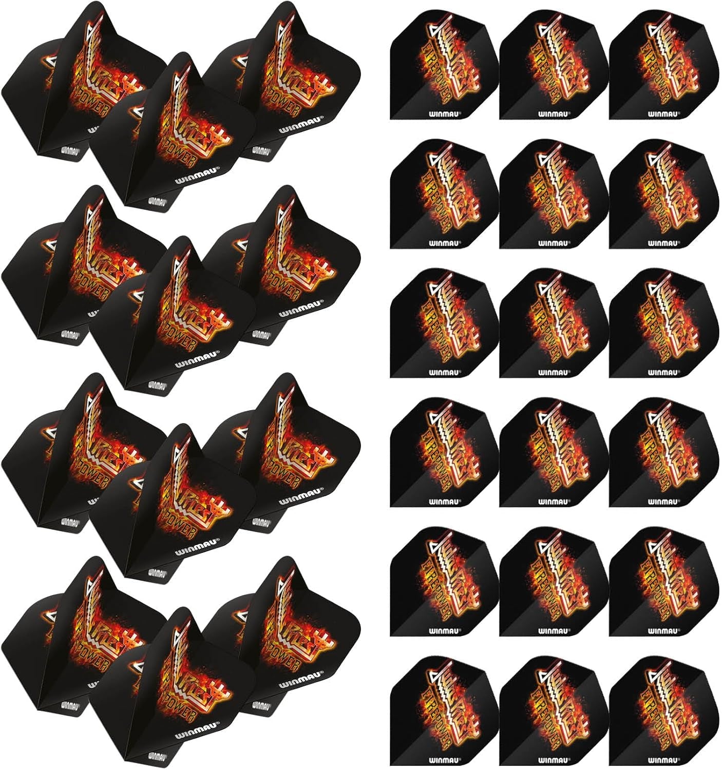 Rock Legends Dart Flights - 10 Sets Per Pack (Total 30 Dart Flights) Available in Varying Designs