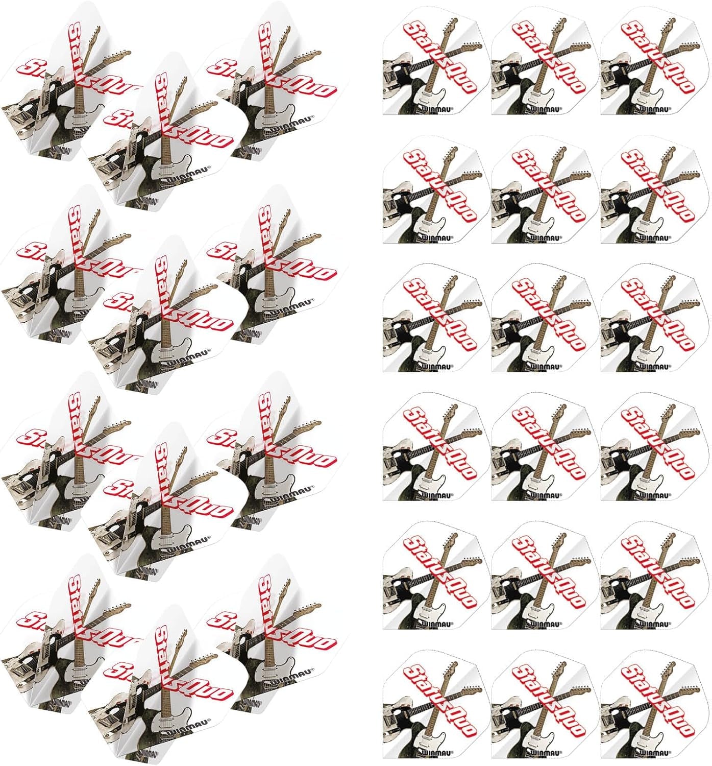 Rock Legends Dart Flights - 10 Sets Per Pack (Total 30 Dart Flights) Available in Varying Designs