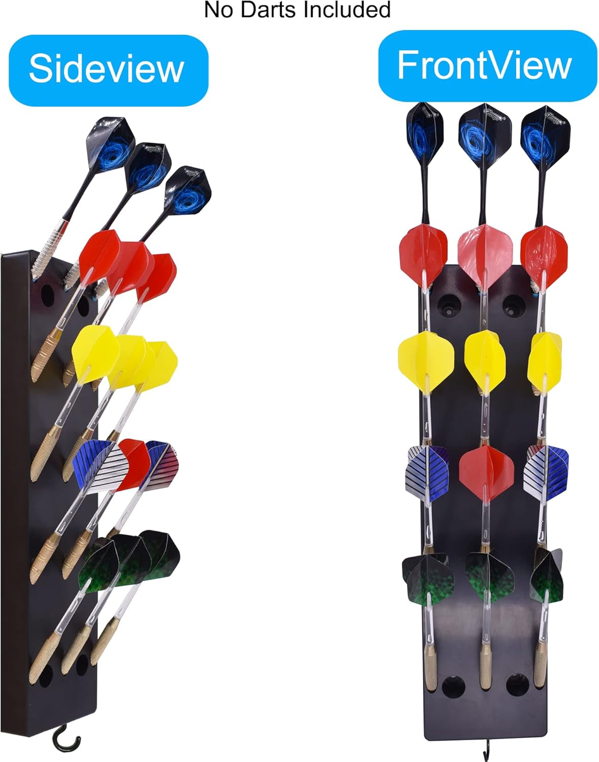 Hand Held Dart Holder/Stand/Caddy - Lightweight -Hold 15 Steel or Soft Tip Darts in Hand