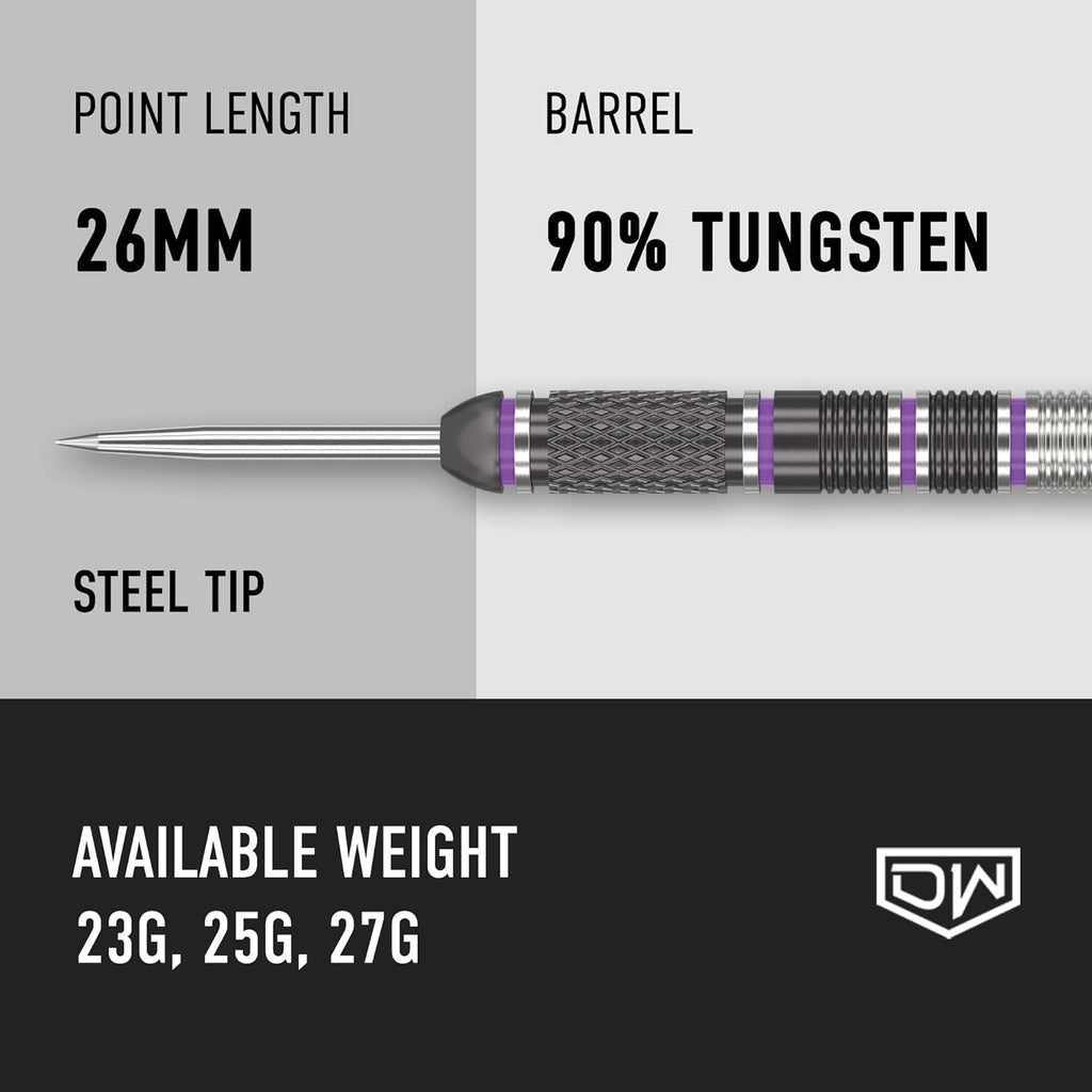 Liberty 90% Tungsten Steel Tip Darts, Precision Balanced, Accurate and Durable - Perfect for Professional and Recreational Players