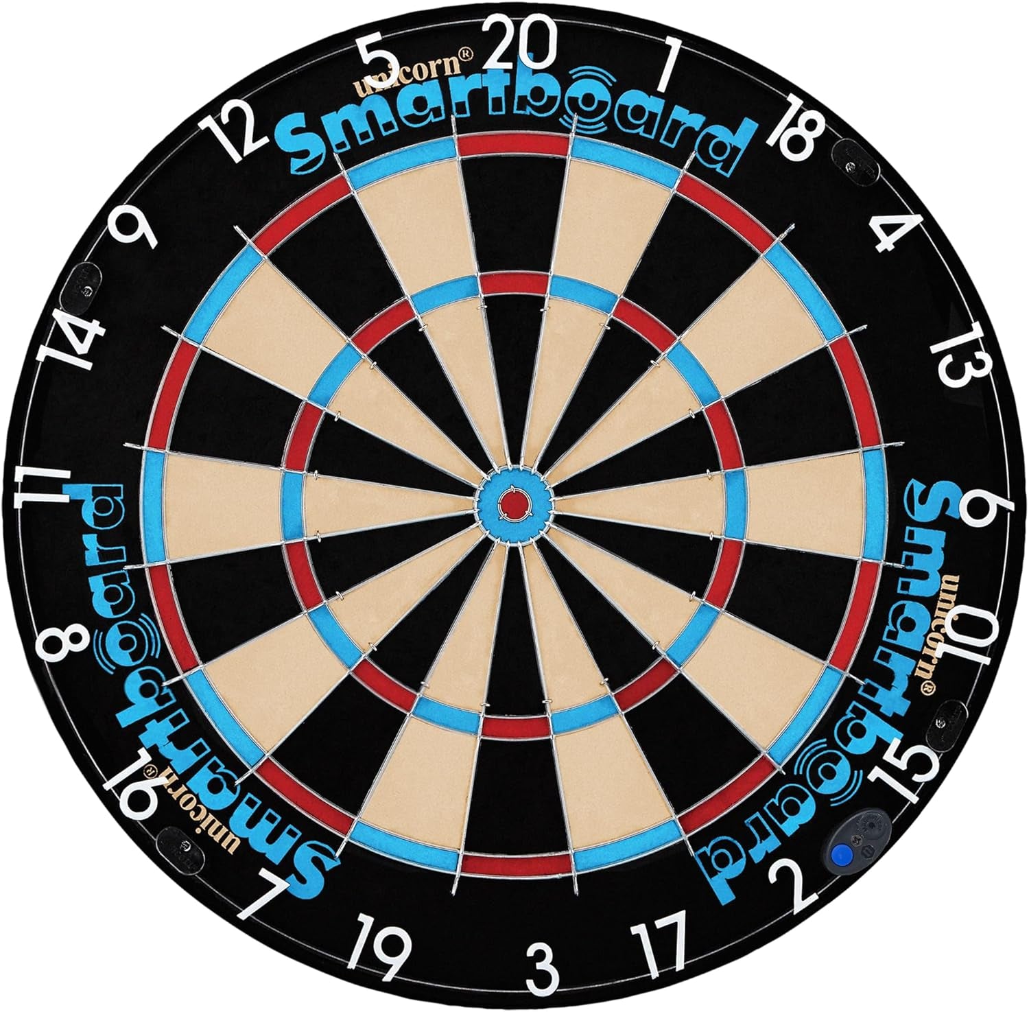 Electronic Dartboard | Smartboard | Traditional Sisal Bristle | Connects to Bluetooth Scorebuddy App | includes 6 Steel Tip Darts