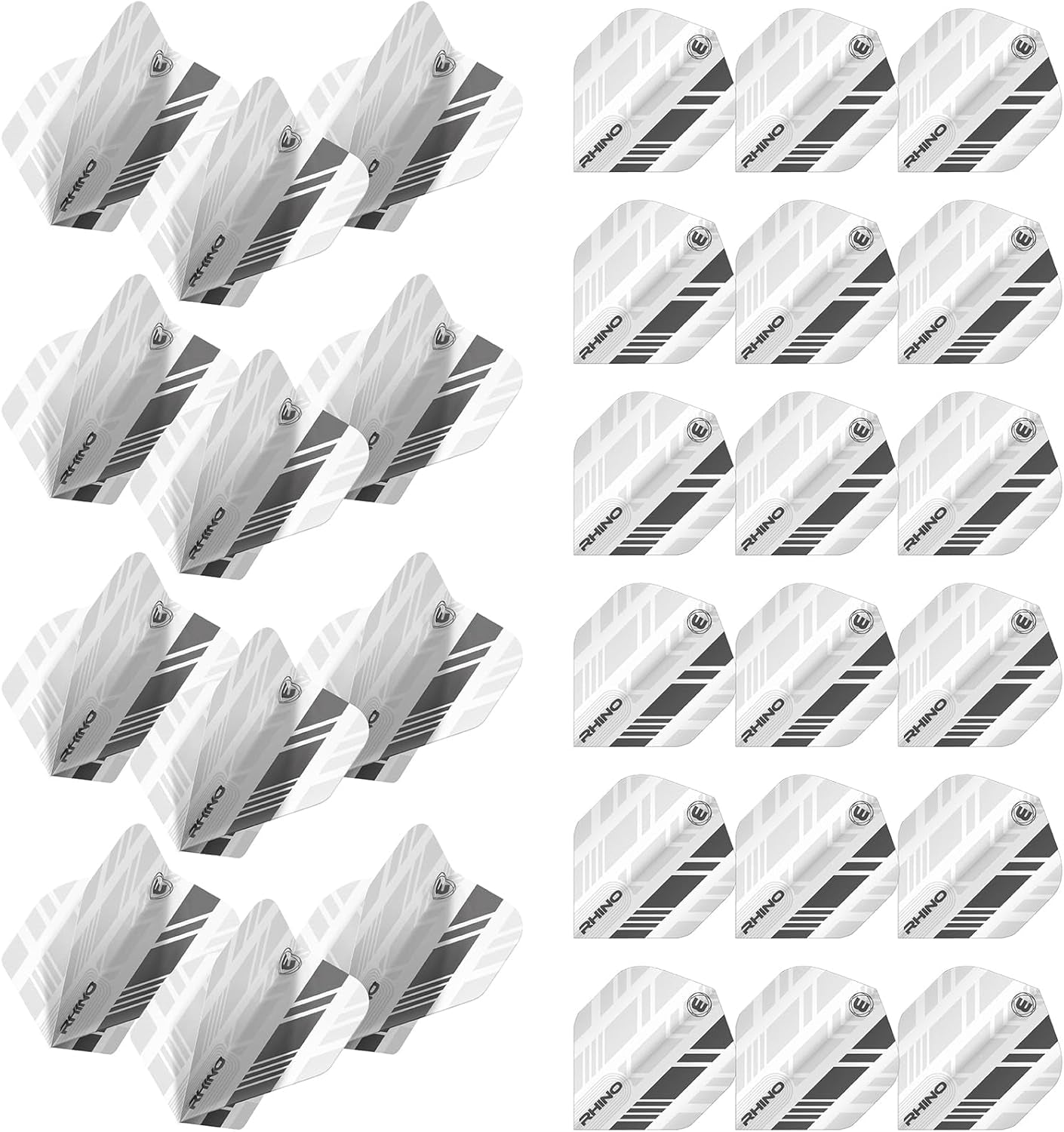 Rhino Stripe Design Dart Flights - 10 sets per pack (30 flights per pack)