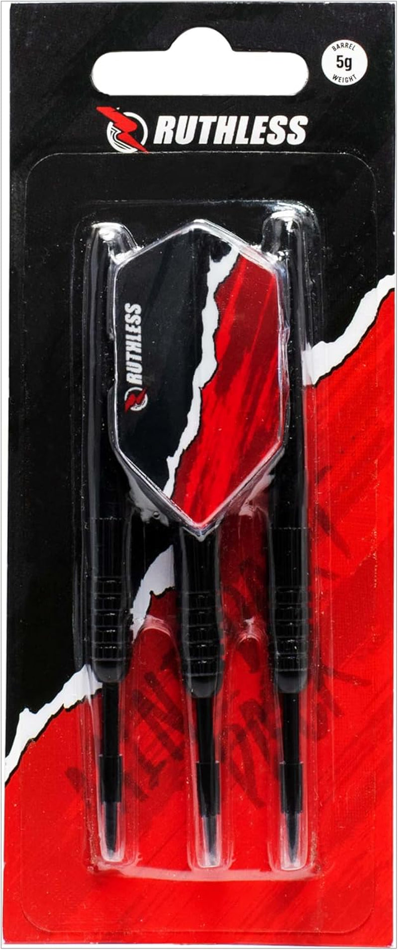 Mini Dart Set | Miniature Lightweight Steel Tip Darts Set Including Flights, Black (BX238)
