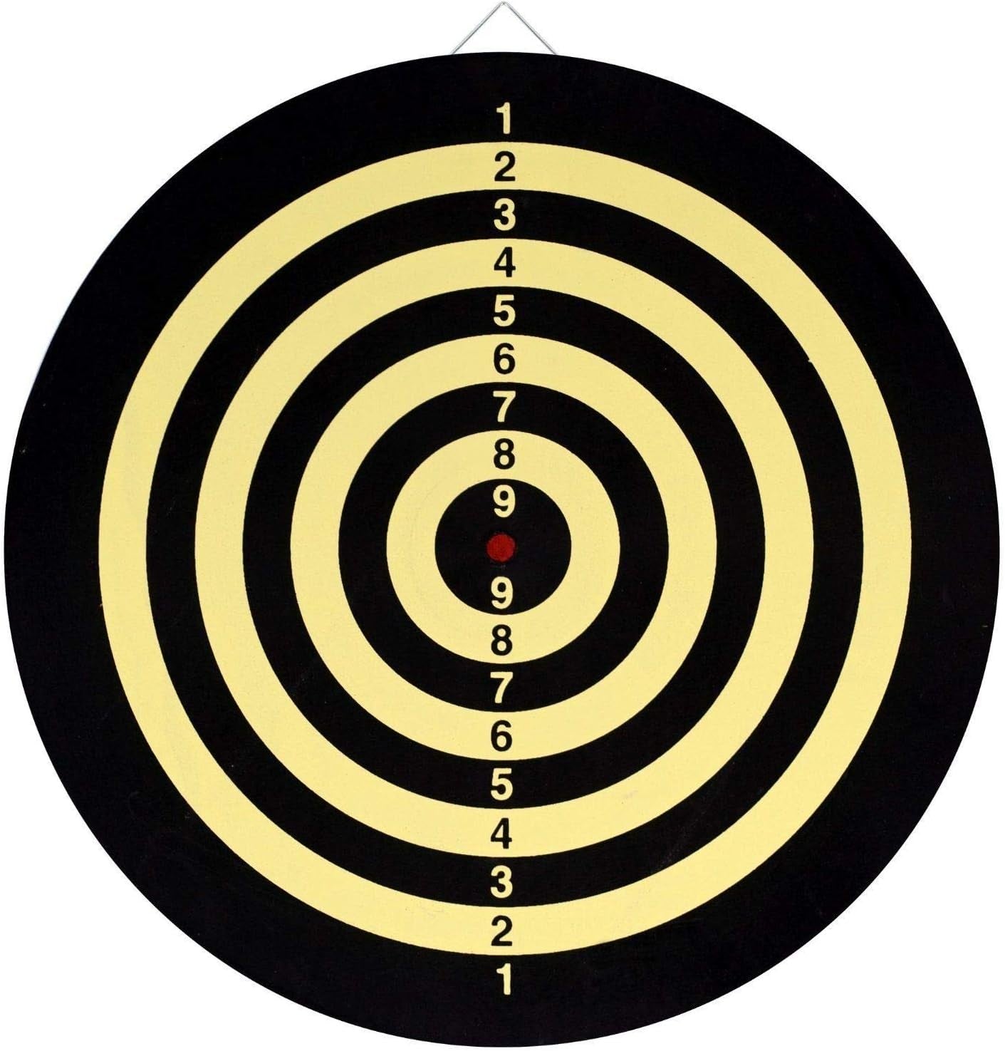 NEW DART BOARD + 6 BRASS DARTS FLAG CHECKERS 16.5 inch by