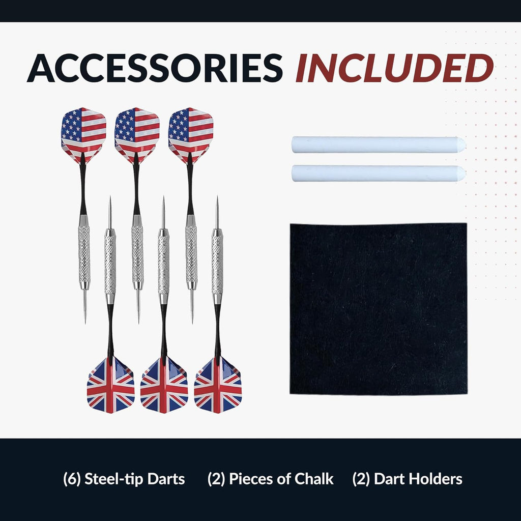 Drifter Solid Wood Dartboard & Cabinet Set