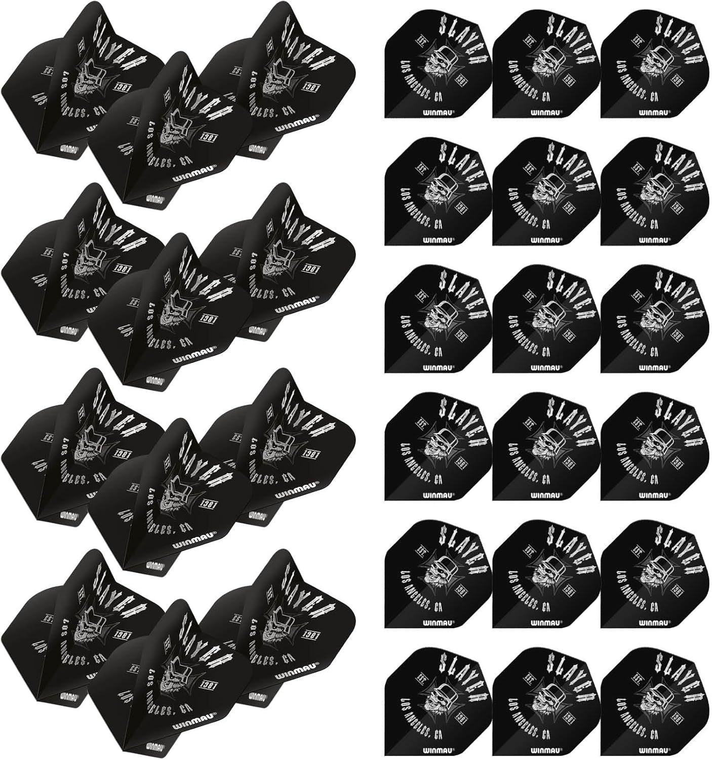 Rock Legends Dart Flights - 10 Sets Per Pack (Total 30 Dart Flights) Available in Varying Designs