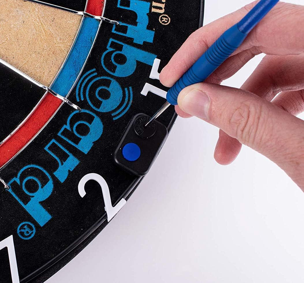 Electronic Dartboard | Smartboard | Traditional Sisal Bristle | Connects to Bluetooth Scorebuddy App | includes 6 Steel Tip Darts